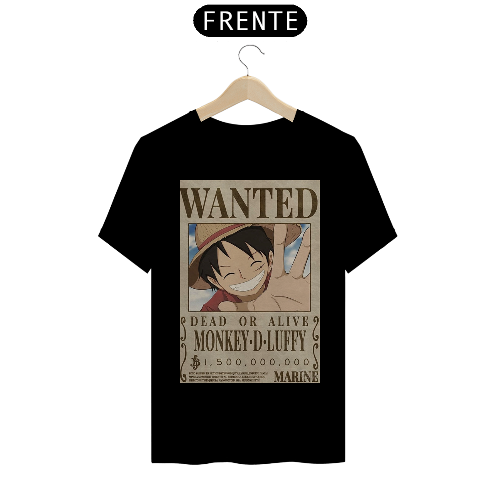 camisa cartaz luffy