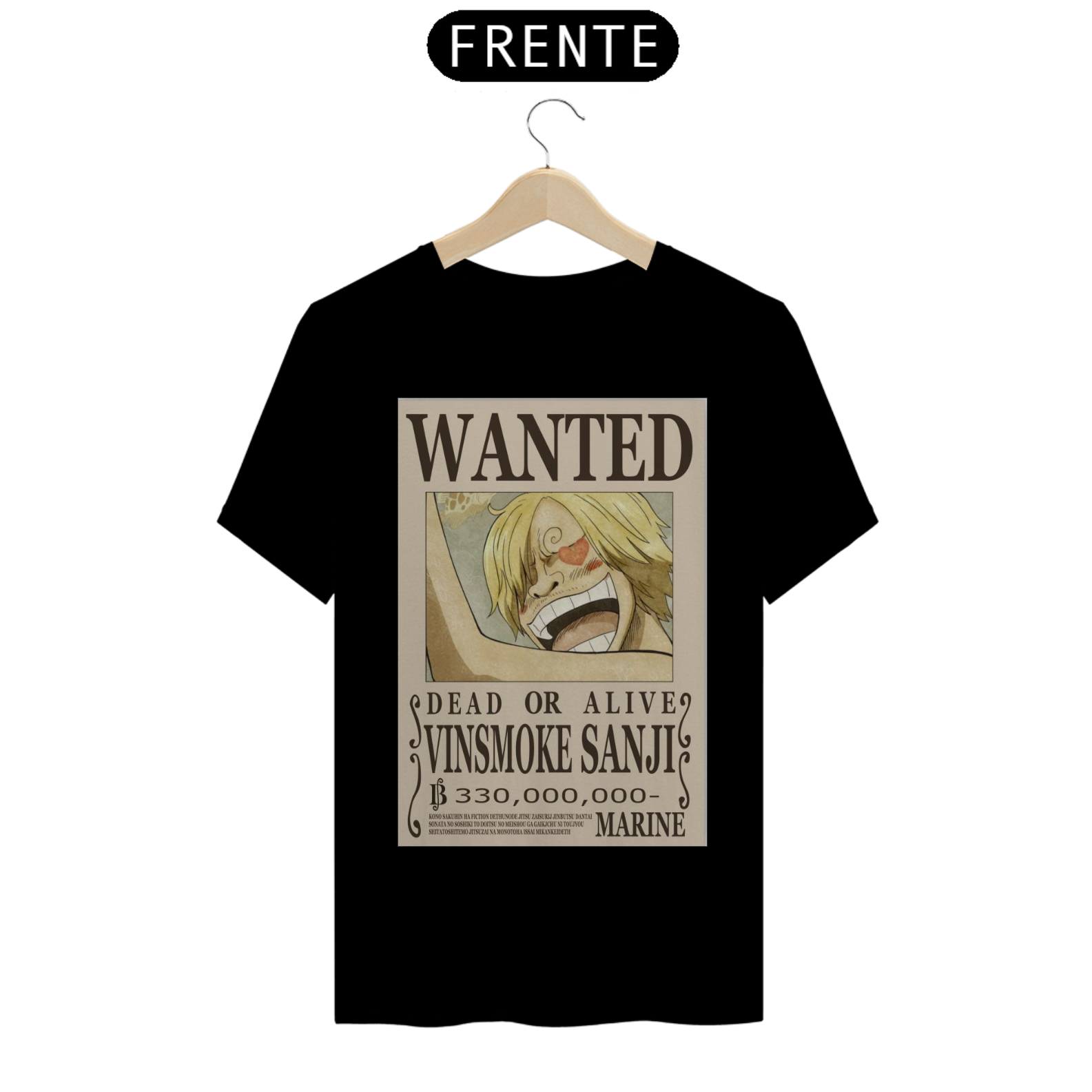 camisa cartaz sanji 