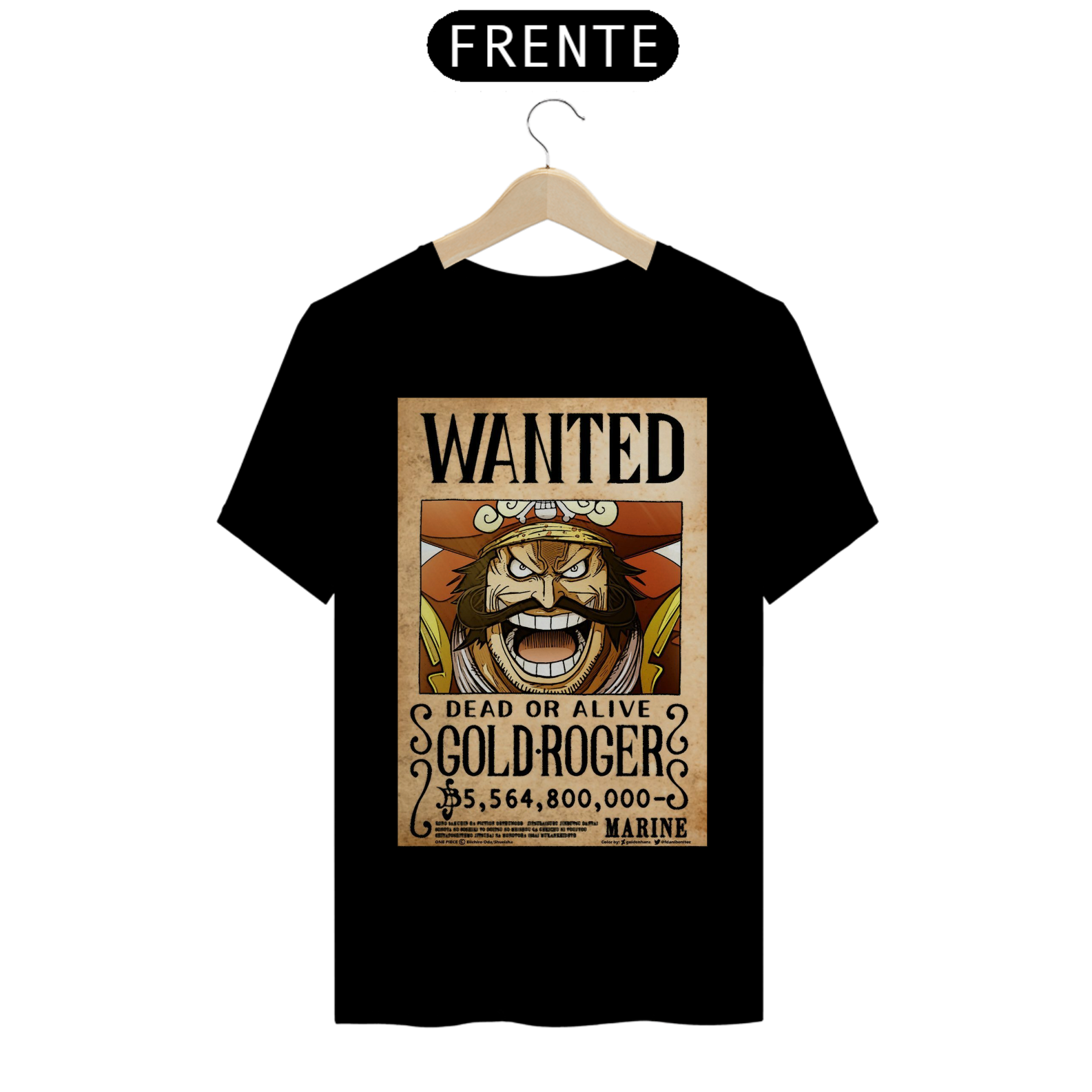 camisa cartaz gol.d.roger 