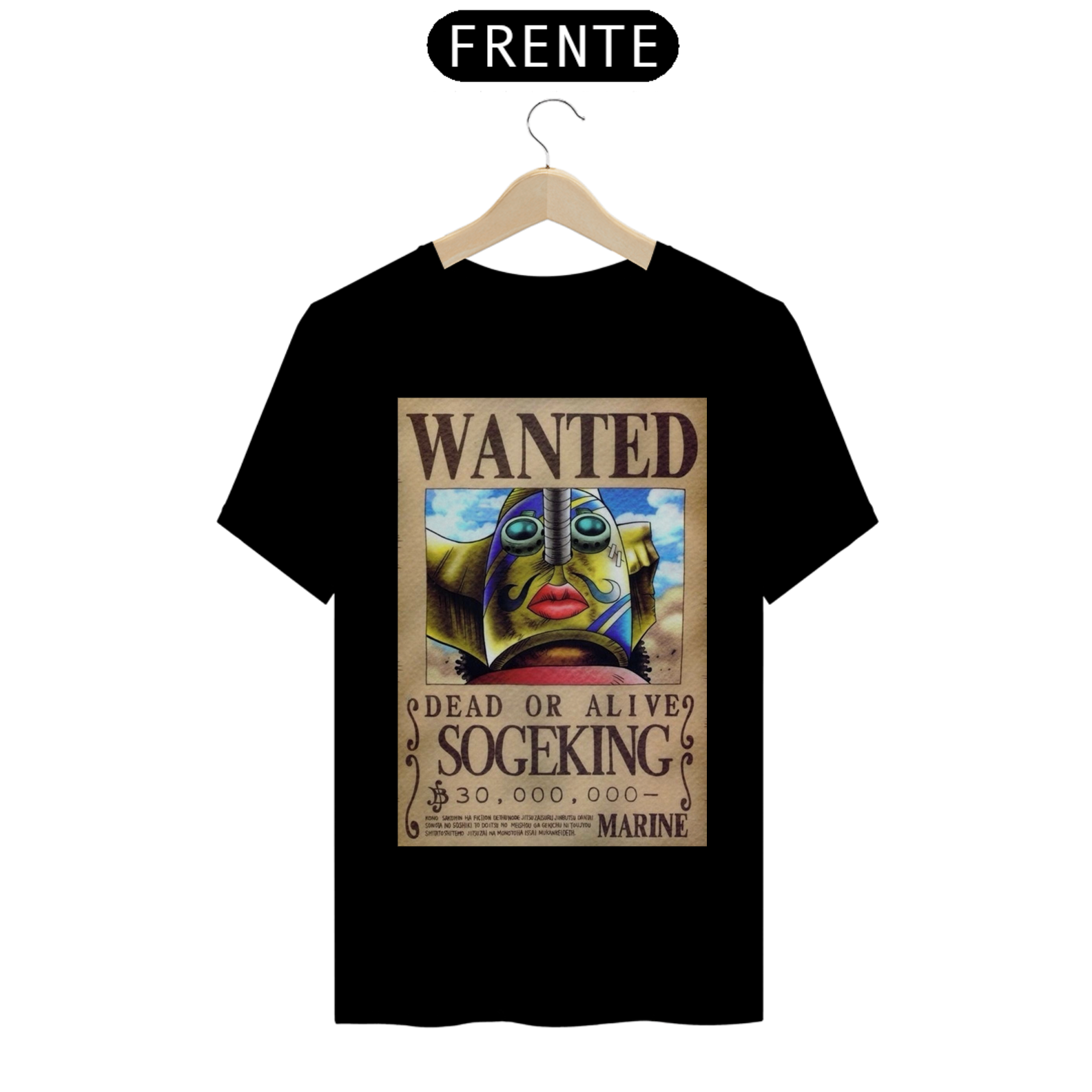 camisa cartaz sogeking 