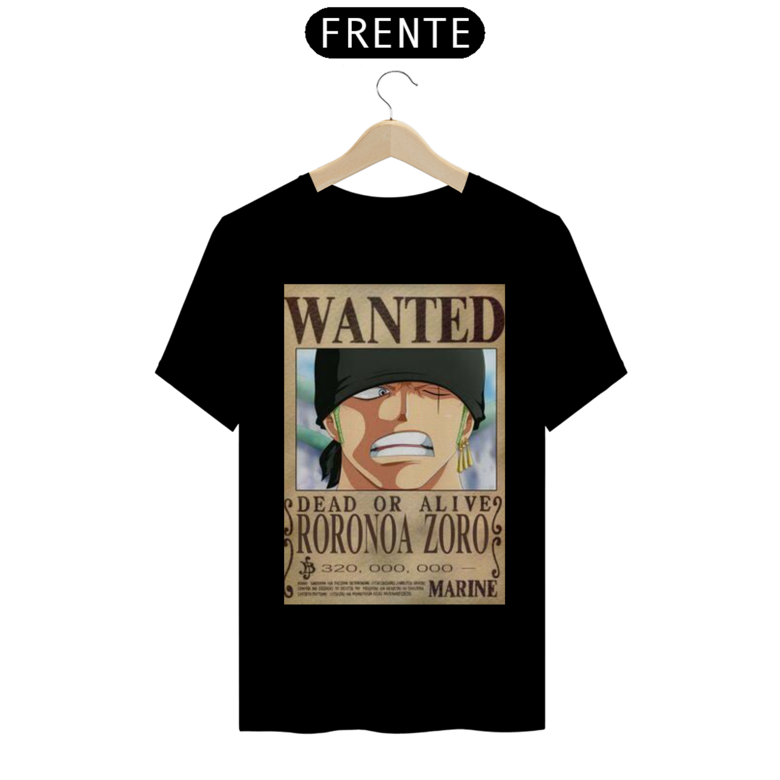 camisa cartaz zoro 