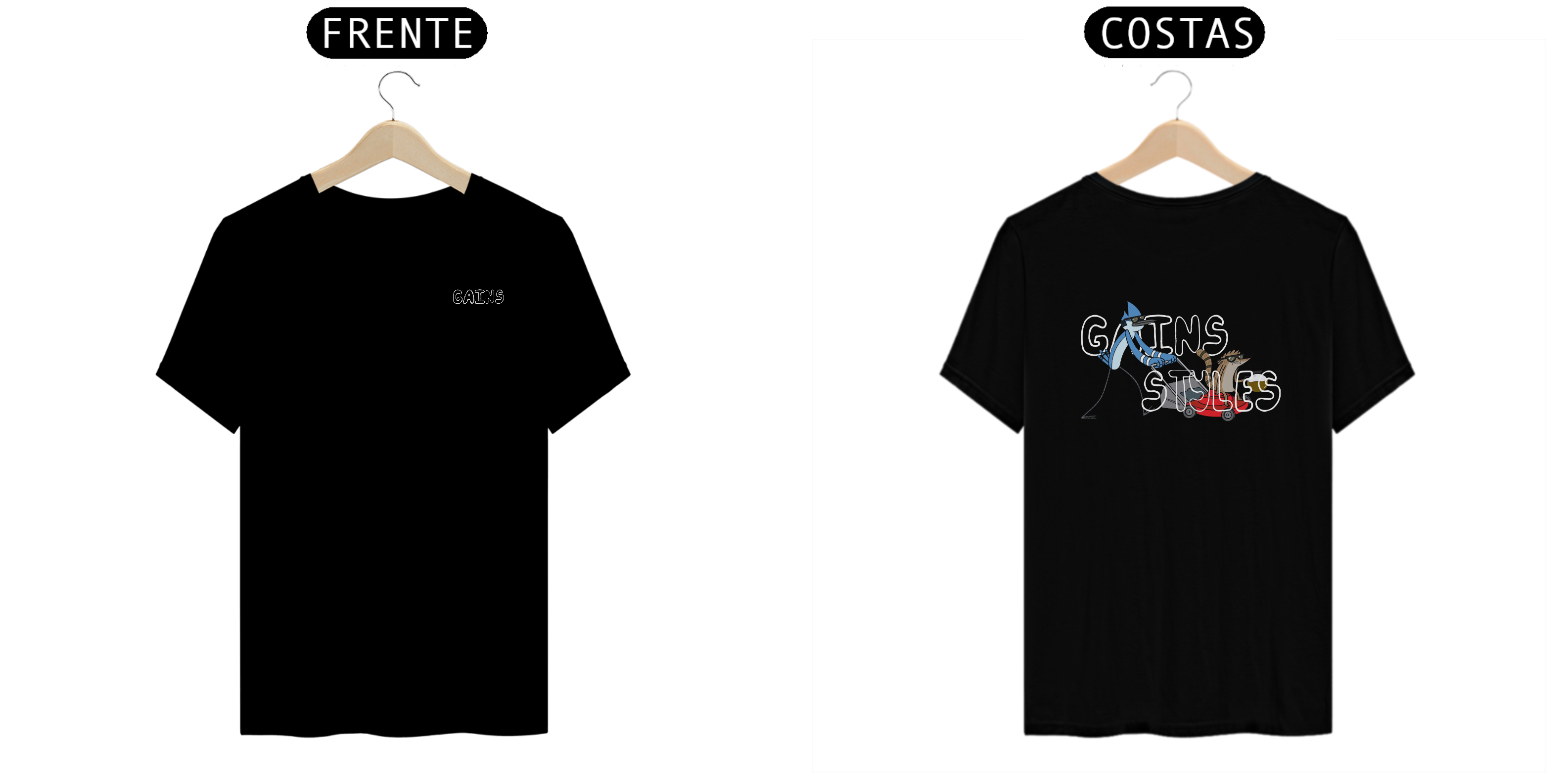 camisa - GAINS APENAS UM SHOW