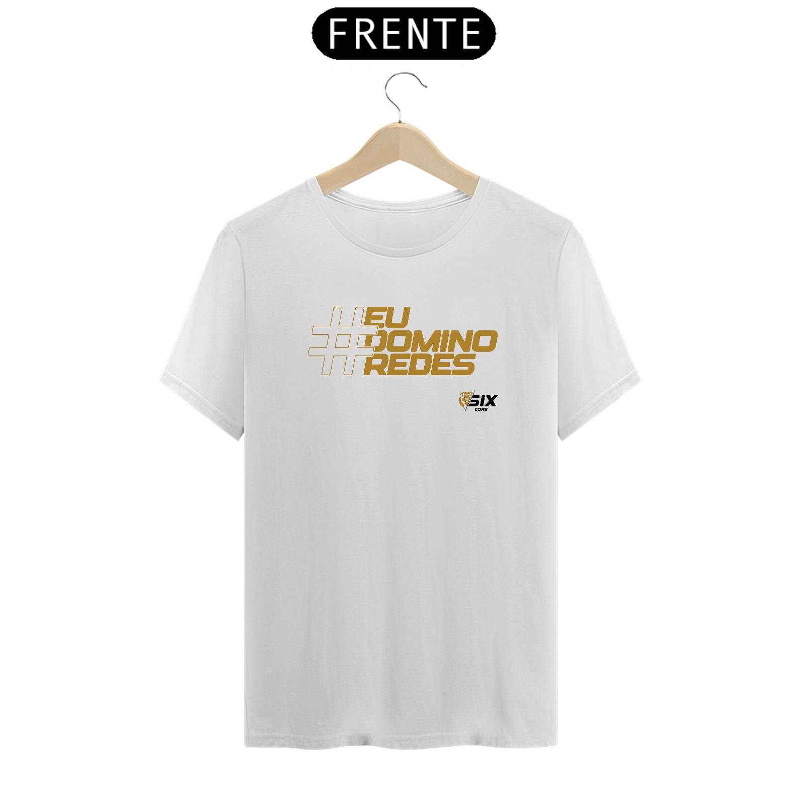 Camisa SixCore Branca - Eu Domino Redes