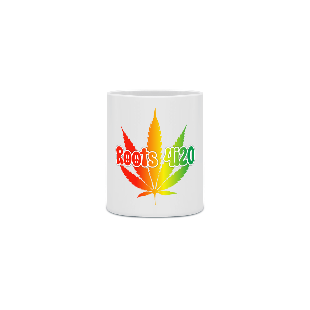 Nome do produto  Caneca Folha Logo - Roots 4i20