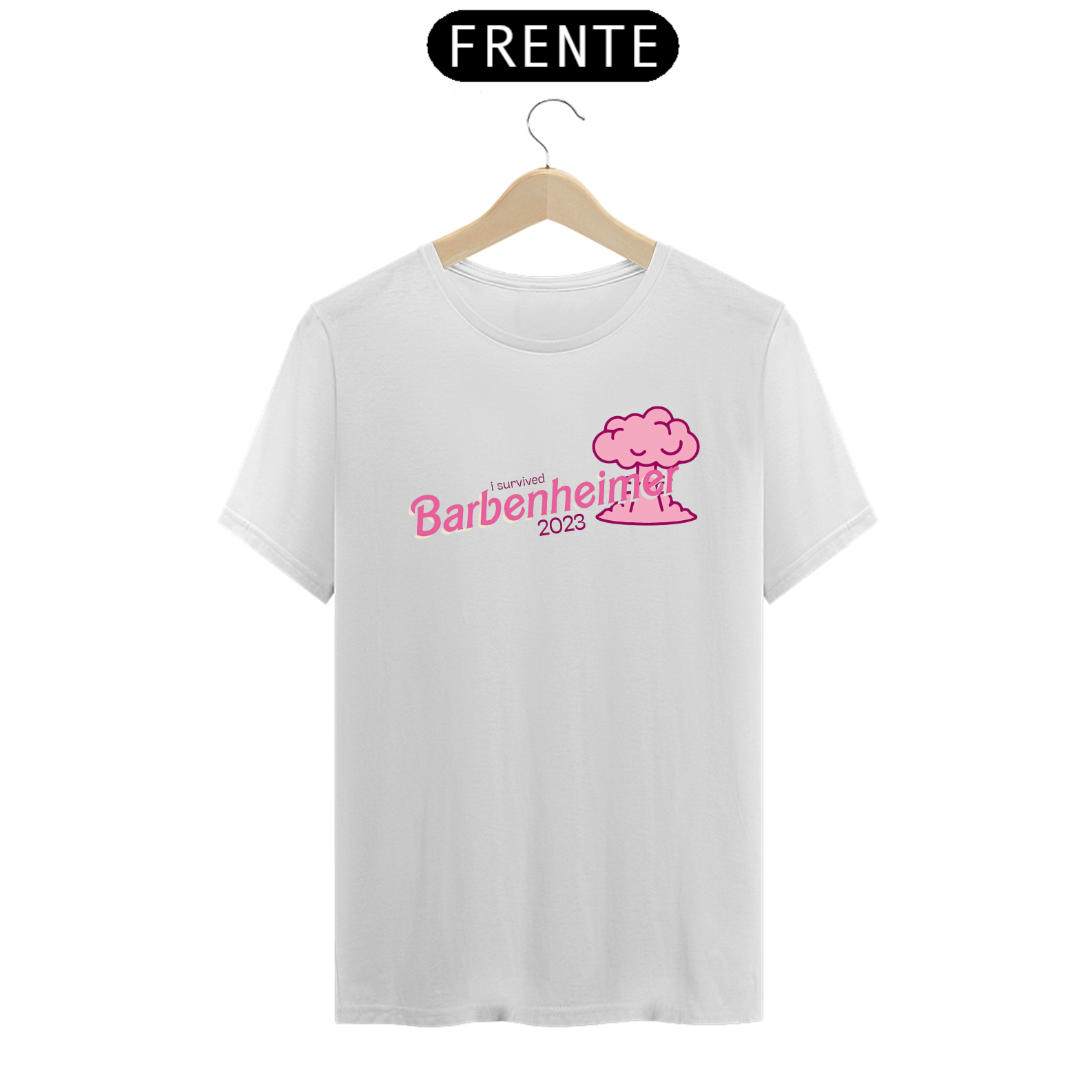 Nome do produto  Camiseta Eu Sobrevivi Barbenheimer 2023
