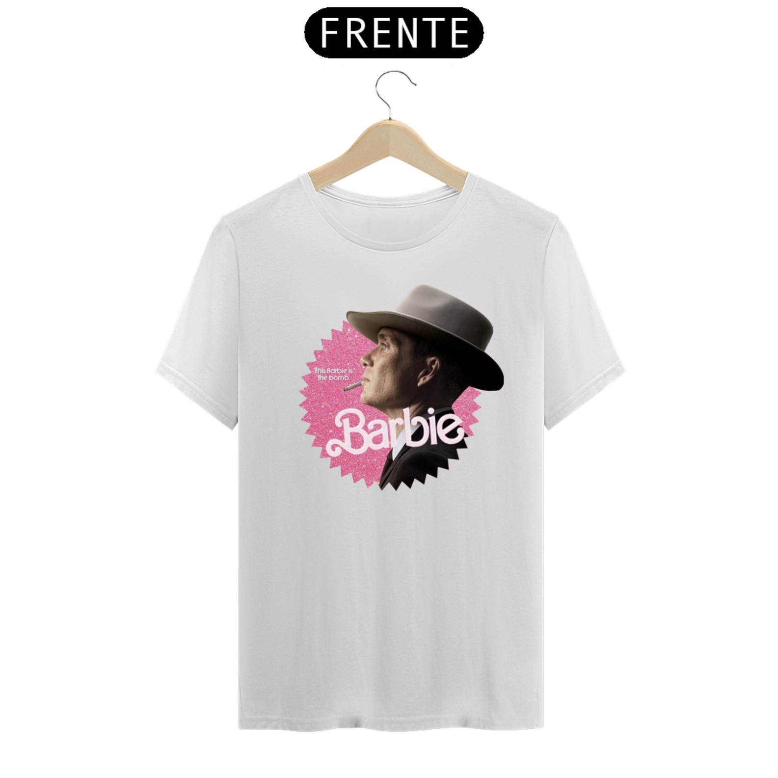 Nome do produto  Camiseta Oppenheimer Barbie