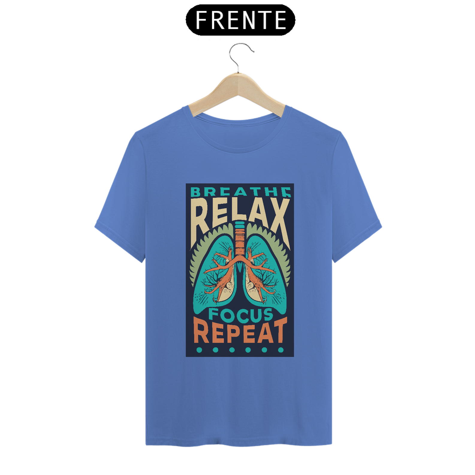 Camiseta Colors Pulmões Foco na Respiração