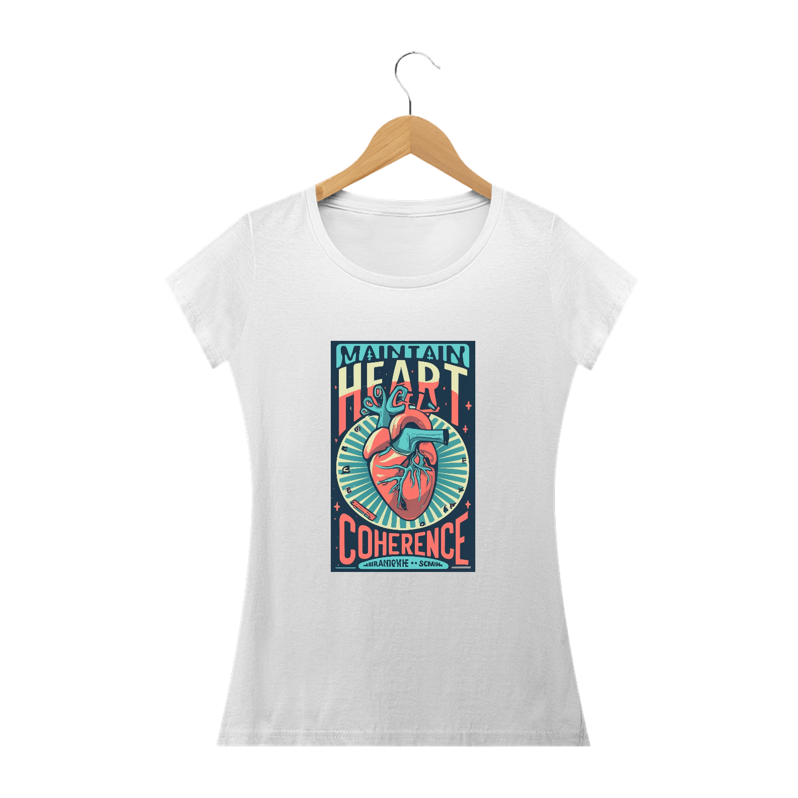 Blusa Feminina B&W Meditação Heart Coherence