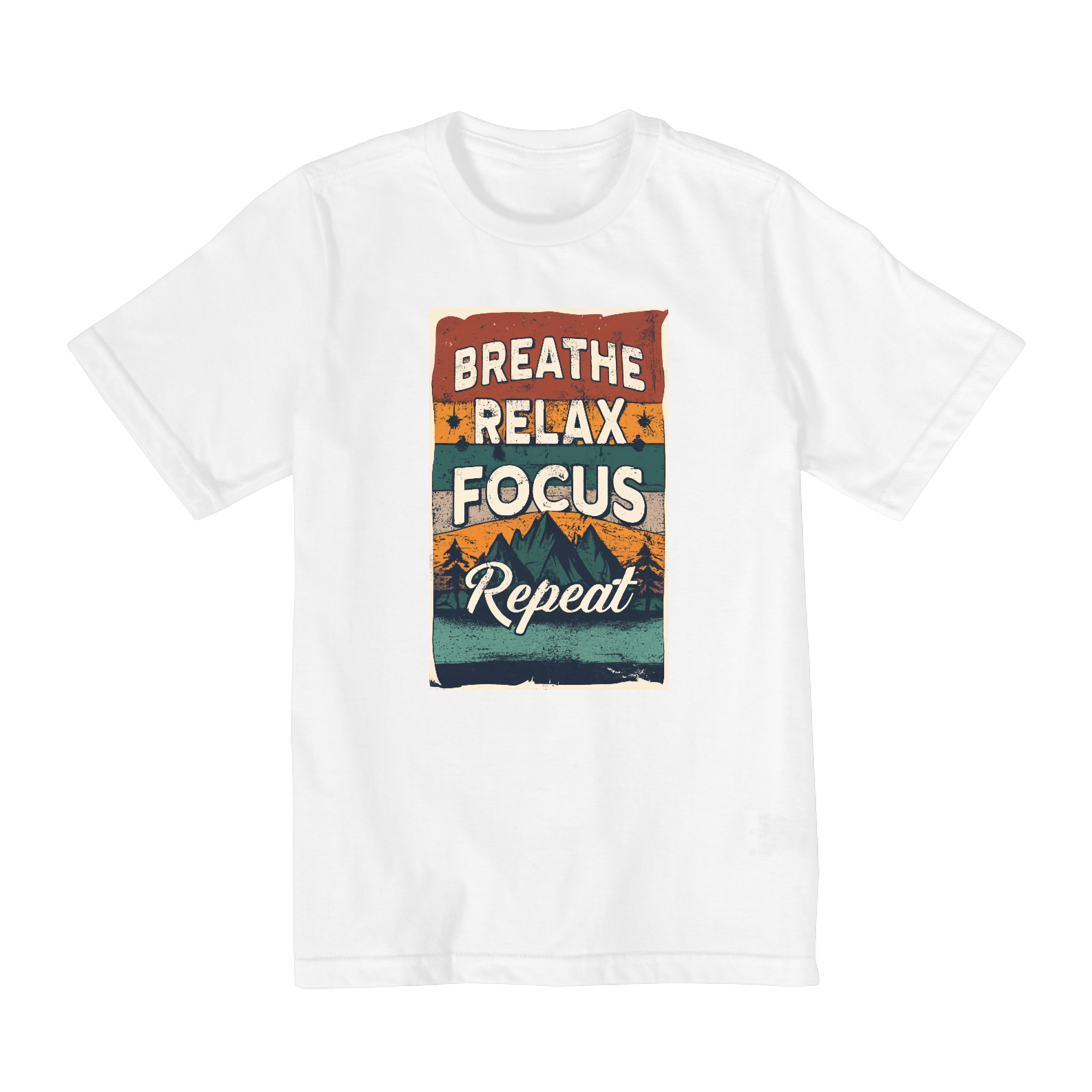 Camiseta Infantil Breath - Relax - Focus