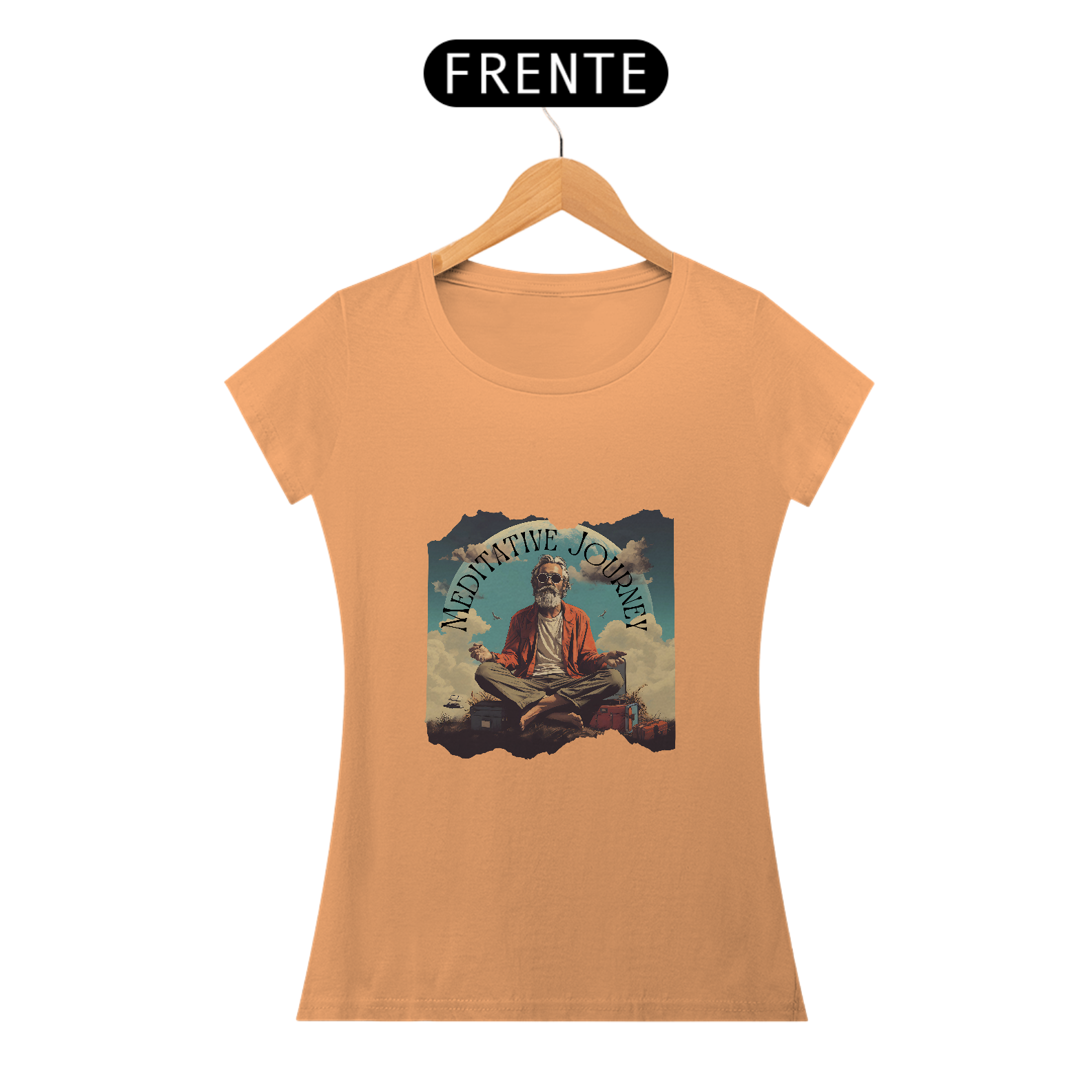 Meditative Journey - Camiseta Feminina Estonada
