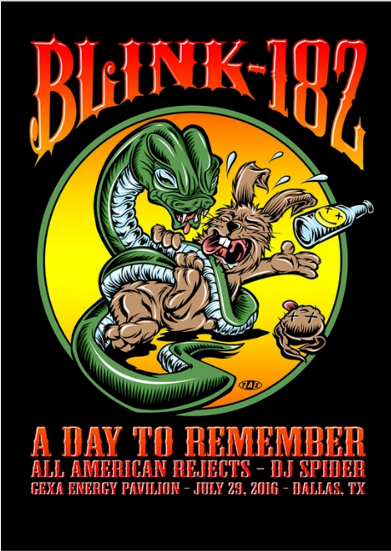 Poster Blink-182 Rabbit x Snake