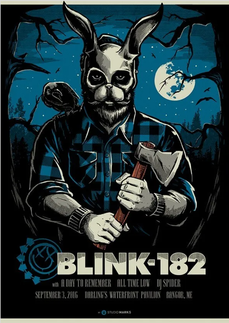 Poster Blink-182 Rabbit Axe