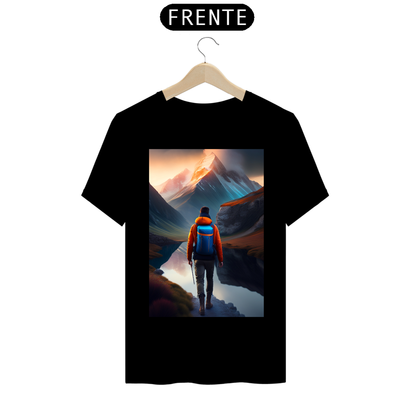 Nome do produto  Camiste mochileiro