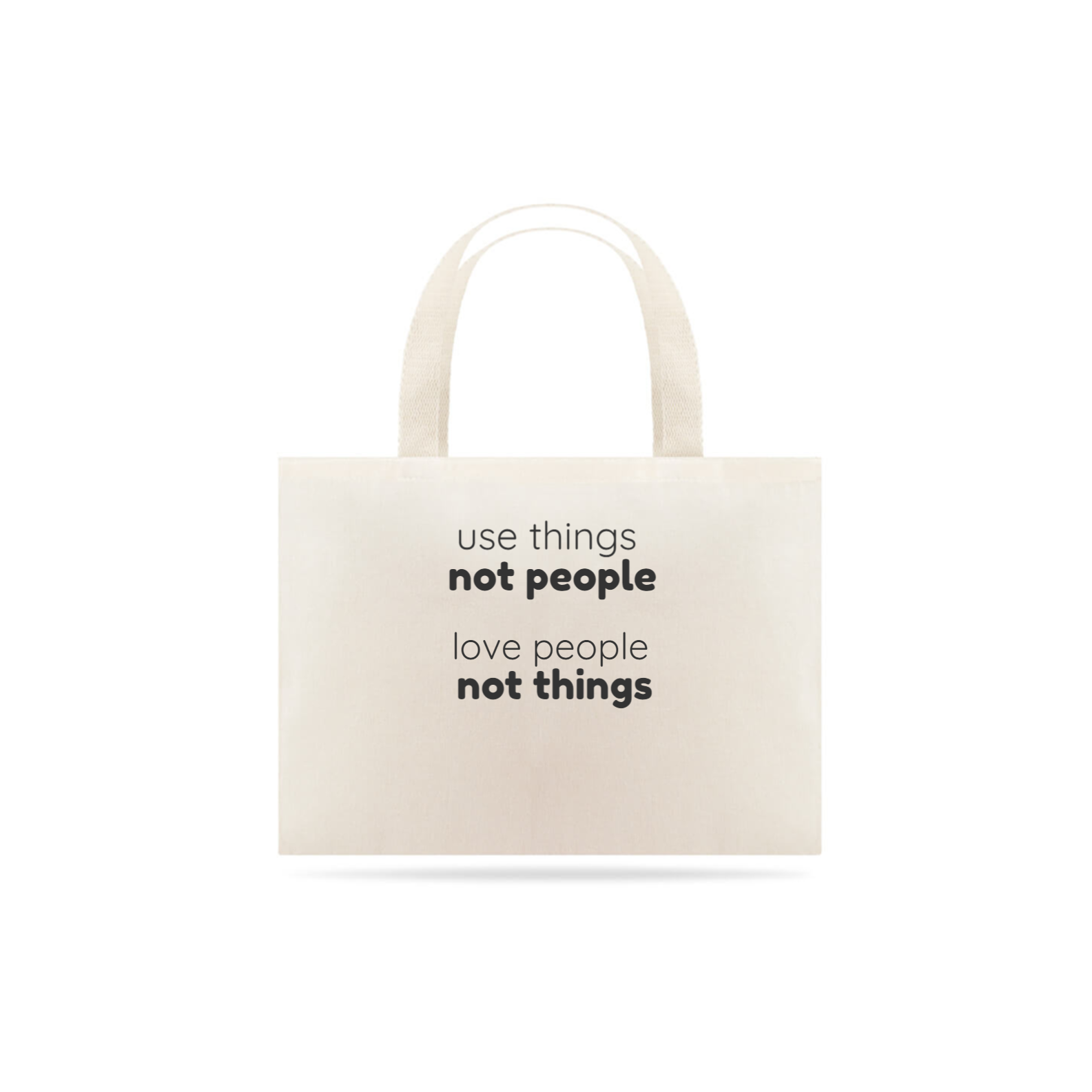 ecobag minimalista frase