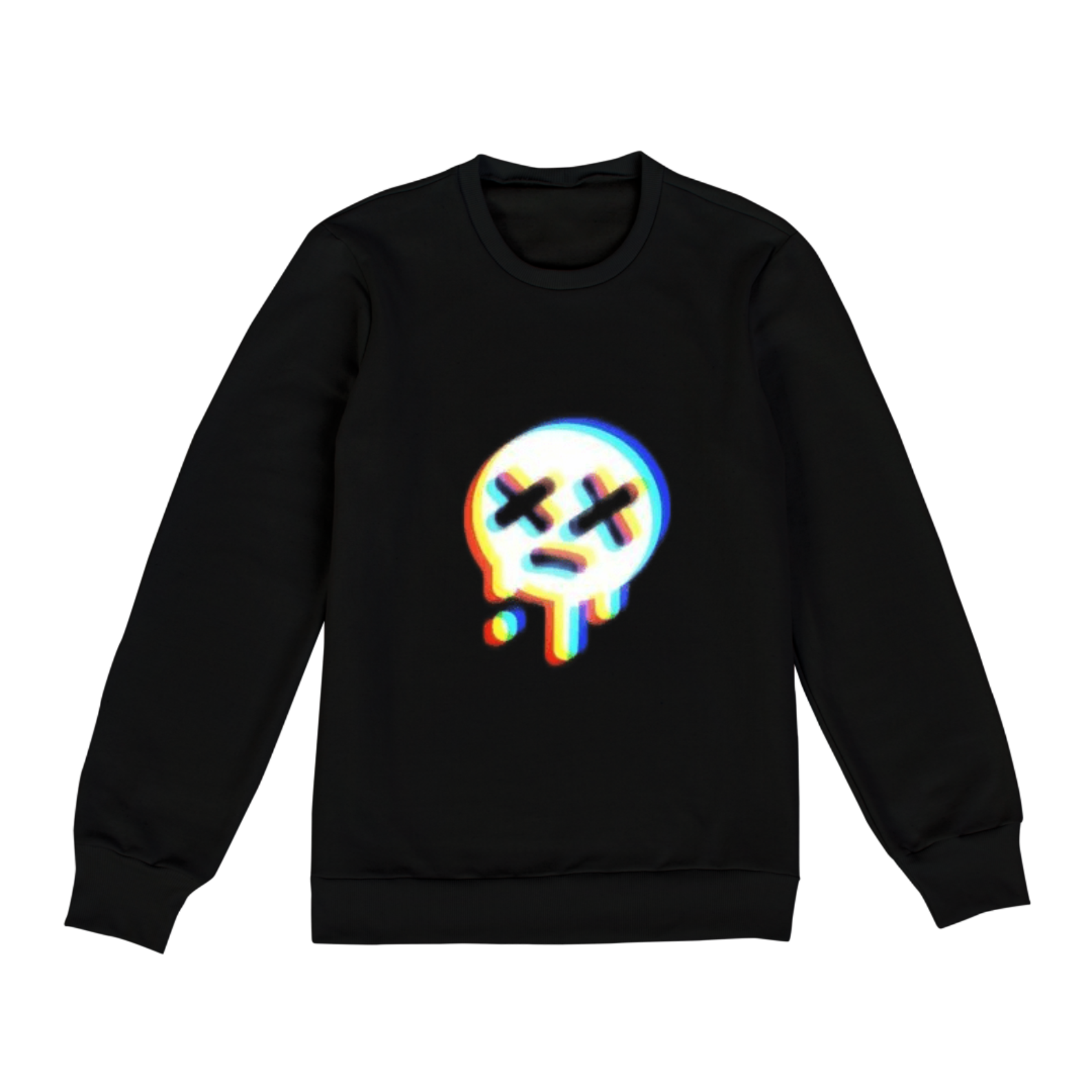 Moleton com rosto derretido