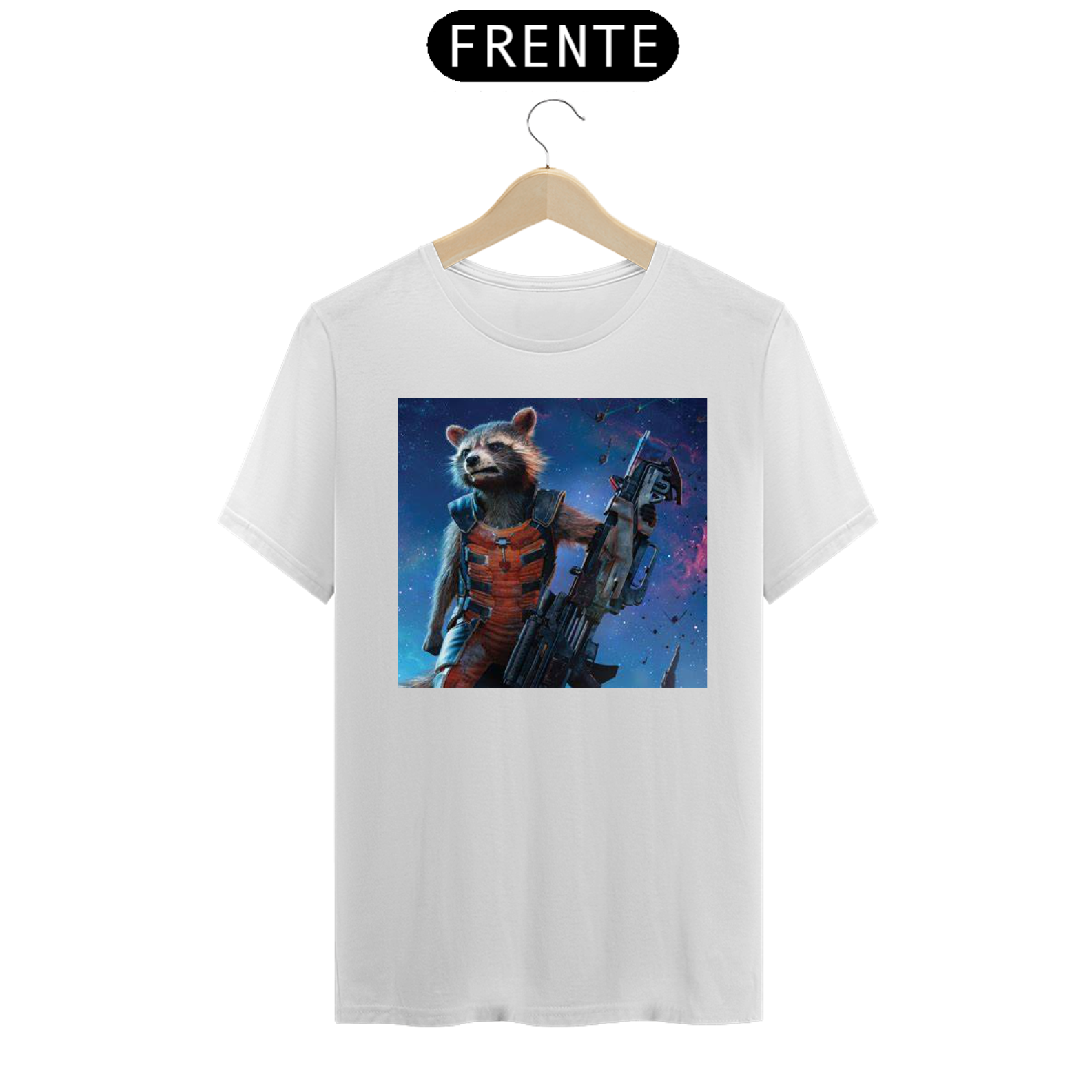 Camiseta Guaxinim Guardiões da Galáxia 