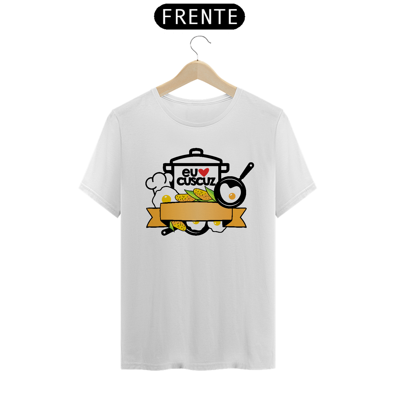 T-Shirt Comida Eu amo cuscuz