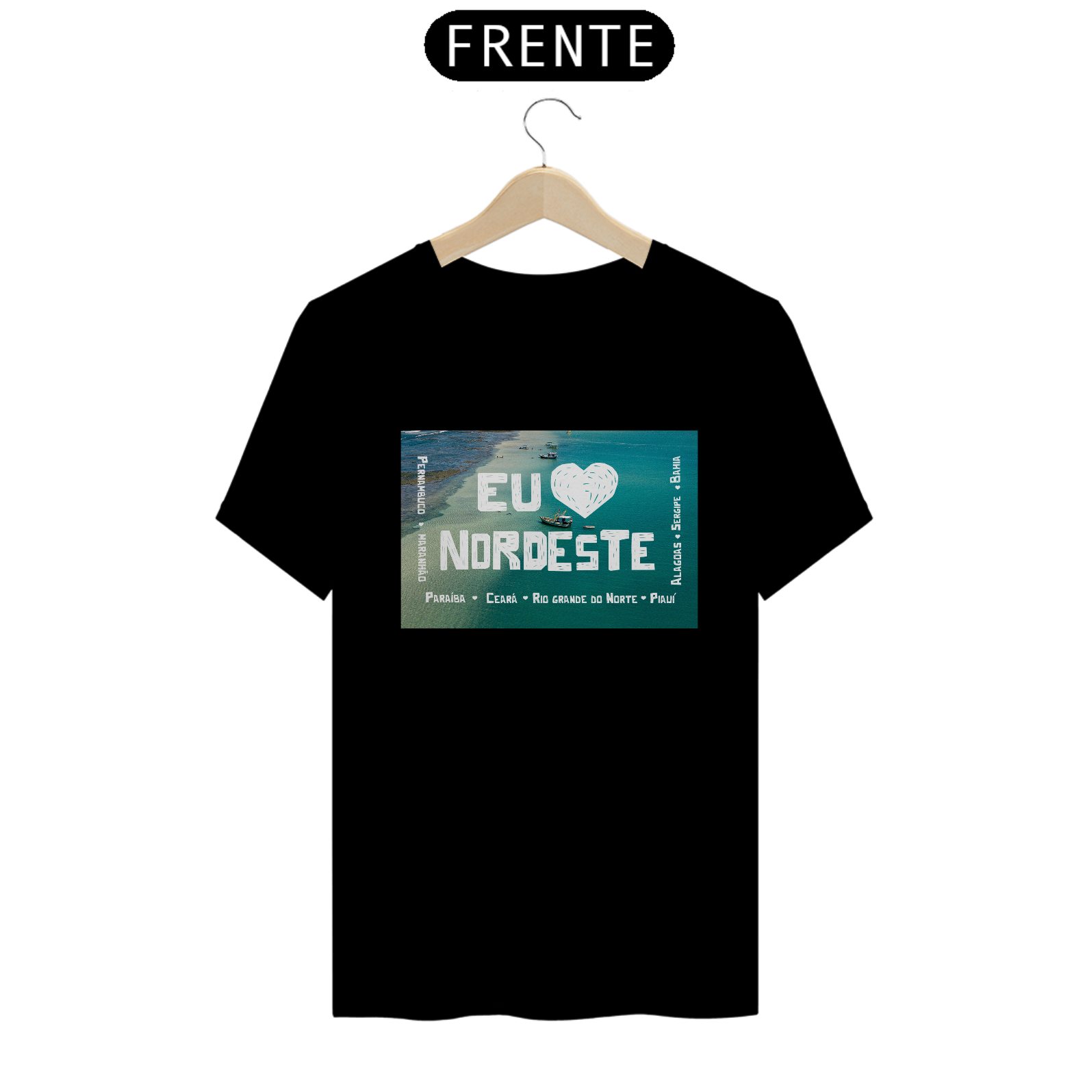 T-Shirt Eu Amo Nordeste
