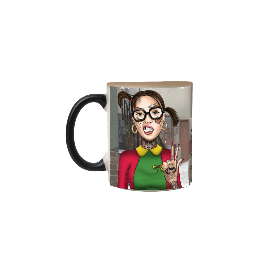 Caneca do Seu madruga e Chiquinha rebeldes