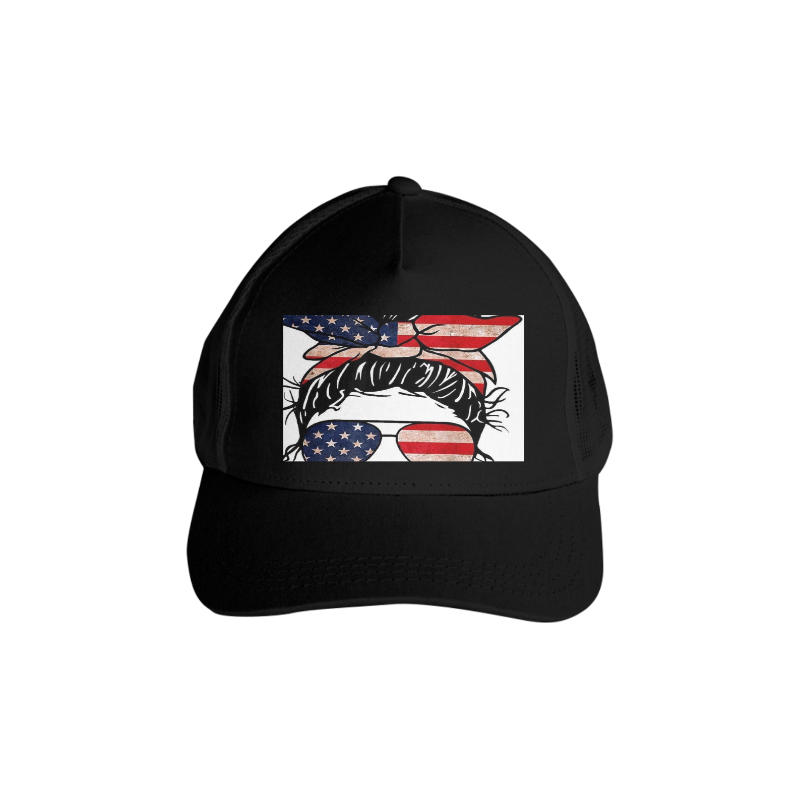 Boné da Jovem americana