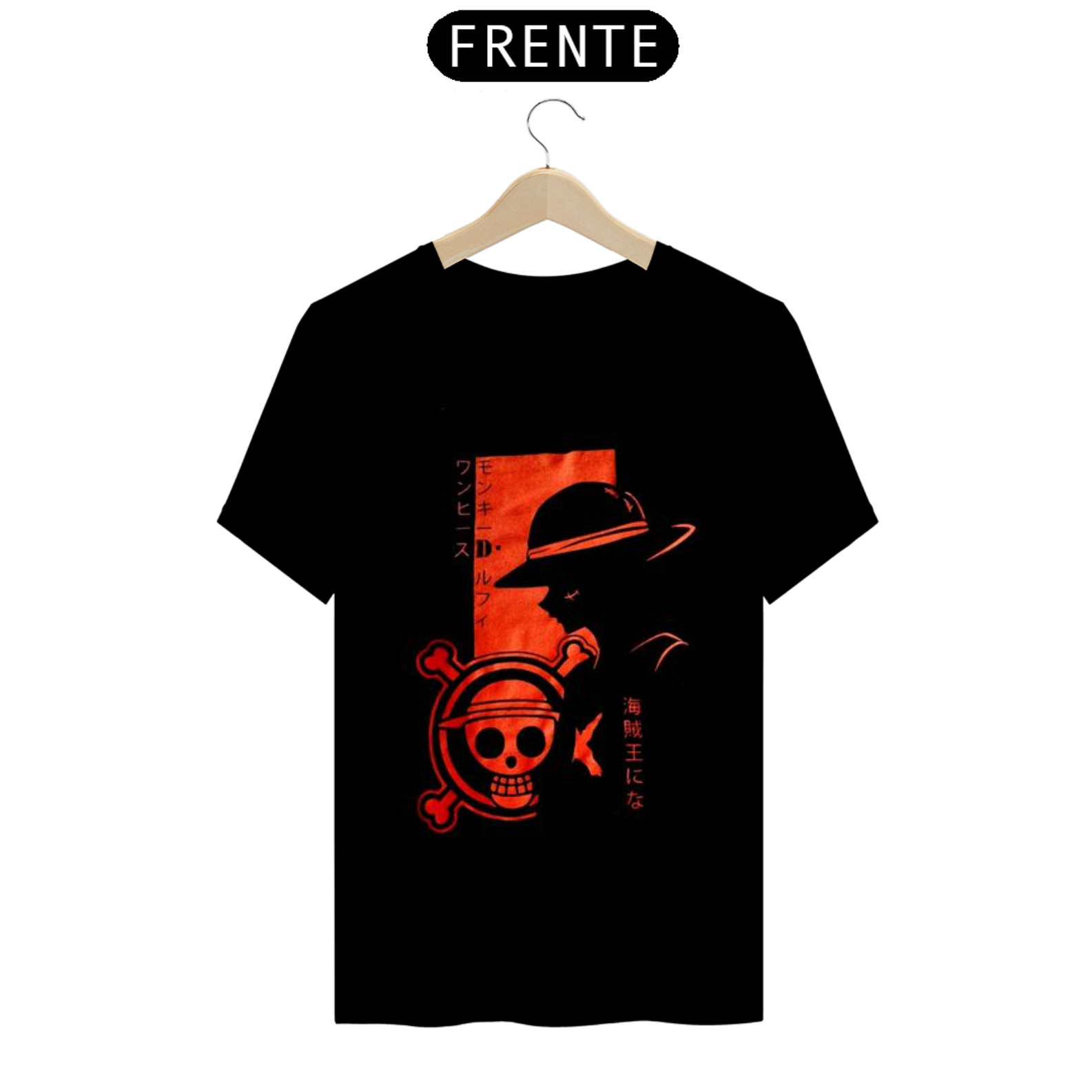 Camisa preta Luffy