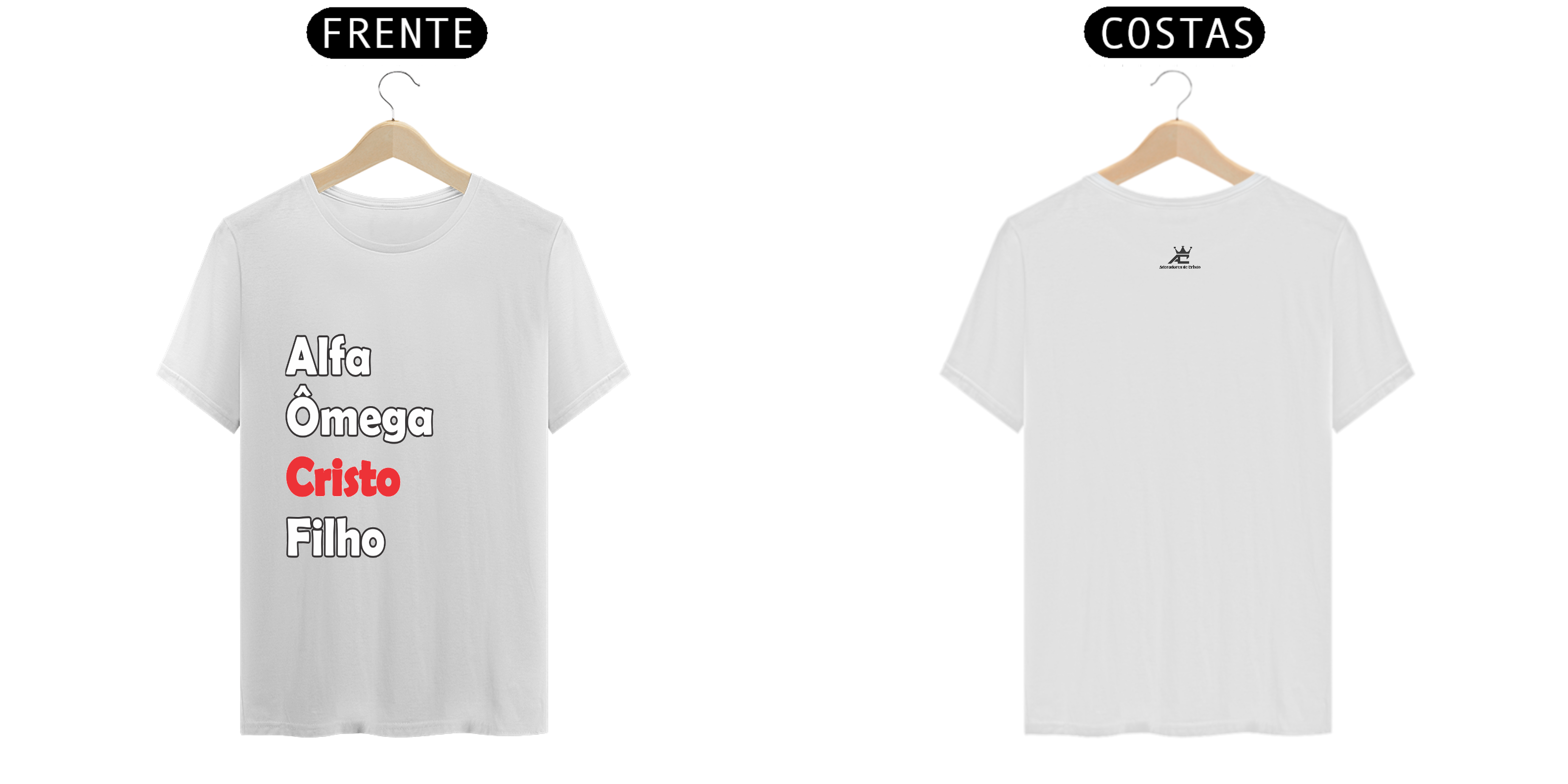 Camisa T-Shirt Classic - Alfa, Ômega, Cristo, Filho