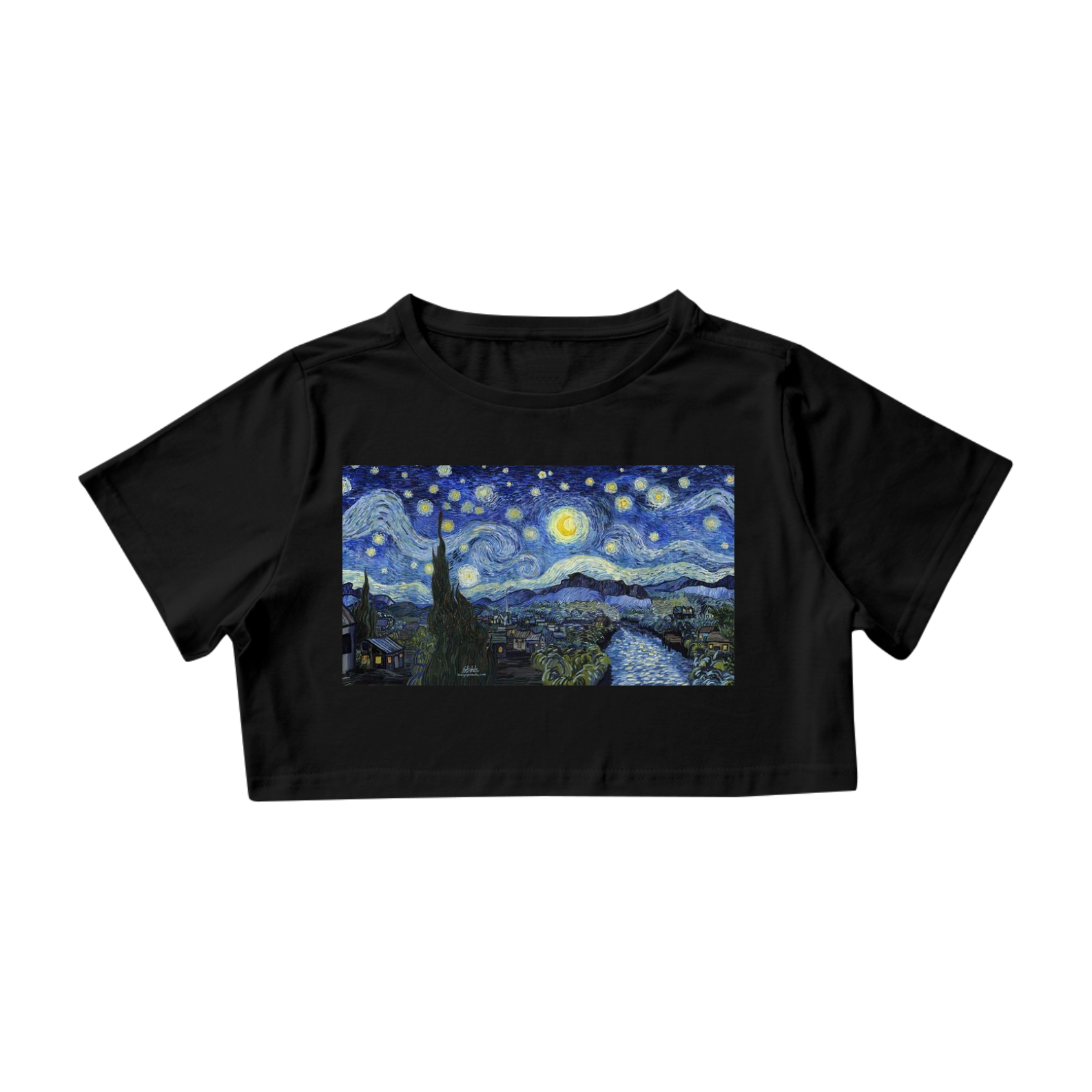 Cropped noite estrelada 