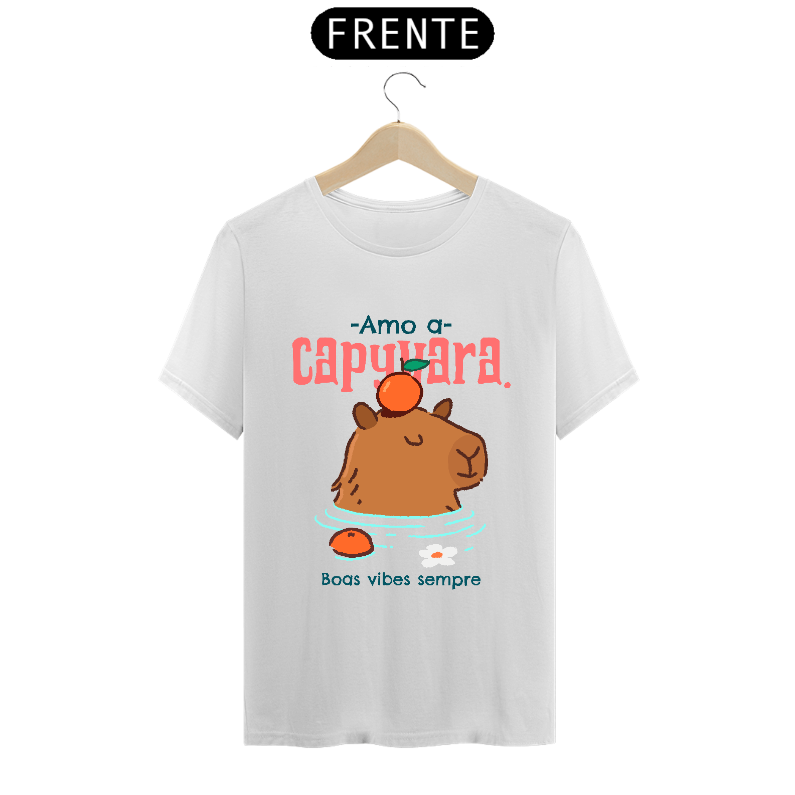 Camiseta Unissex Amo Capivara