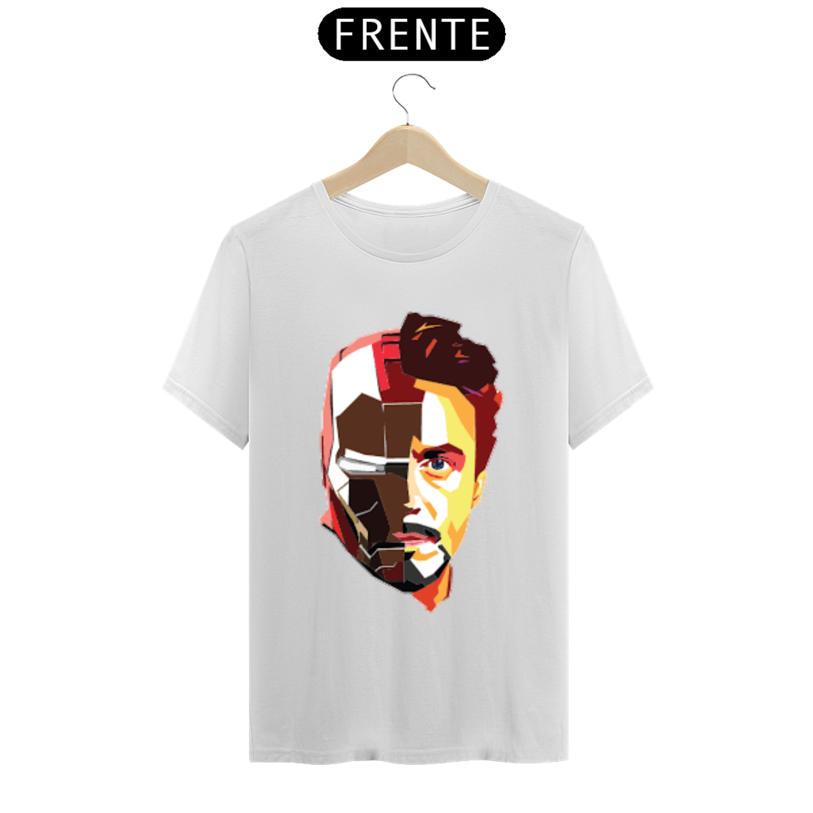 Camisa do homem de ferro adulto 