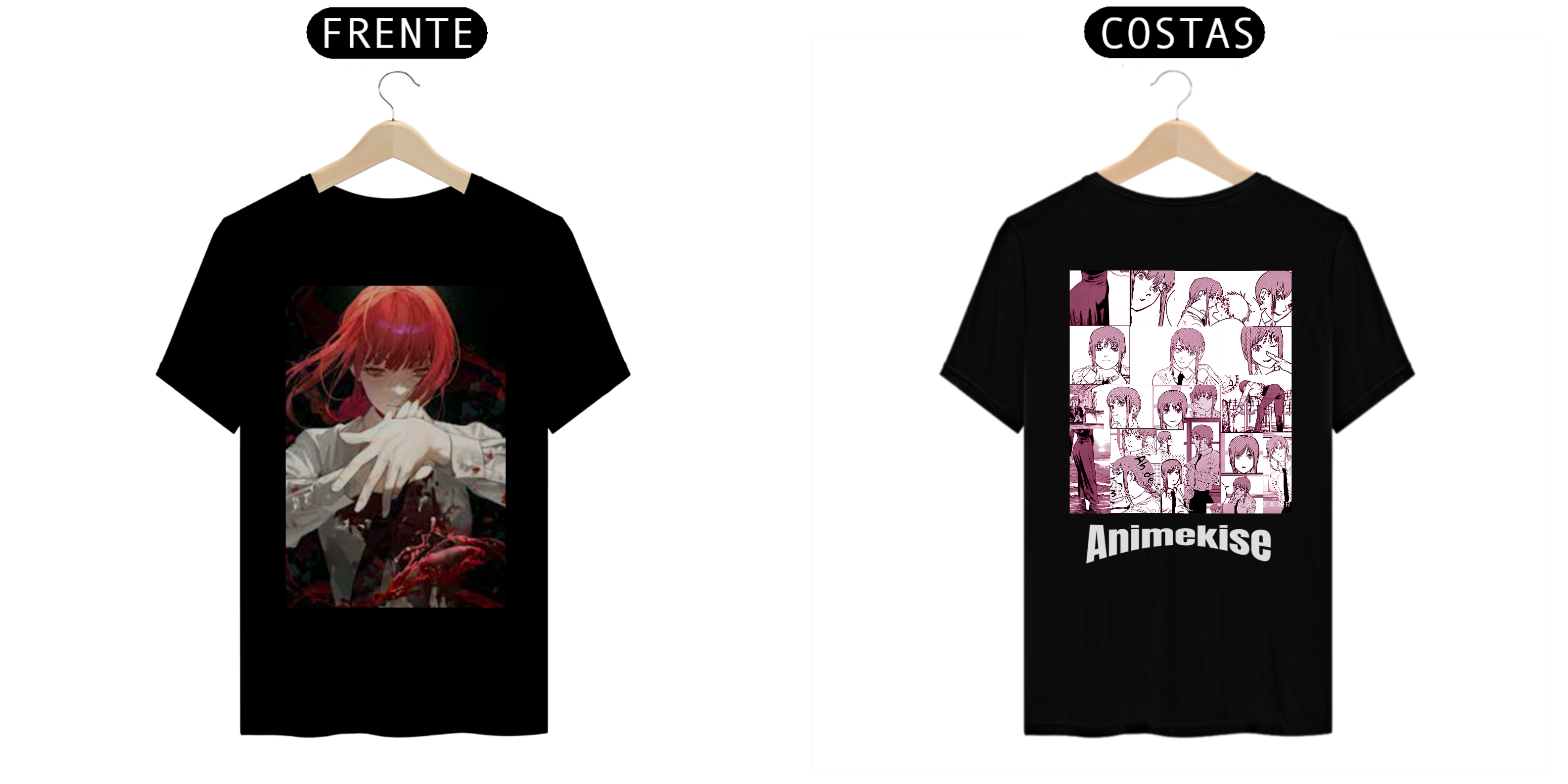 Nome do produto  Makima camiseta Chainsaw man