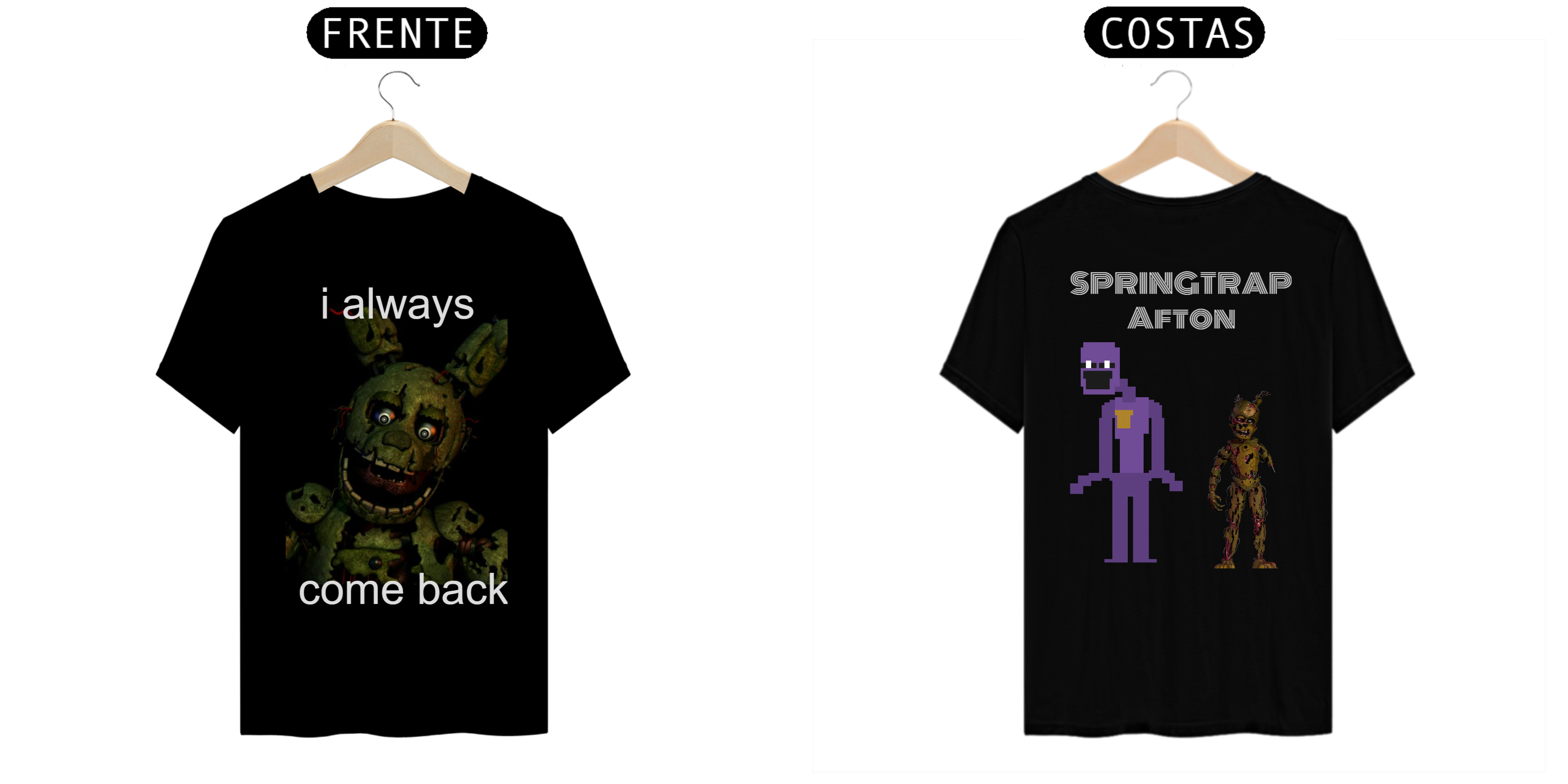 Nome do produto: Springtrap fnaf camiseta 