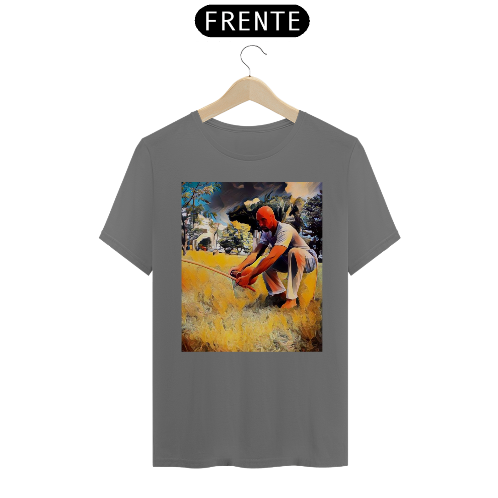 Nome do produto  Camiseta E-Capoeira (Berimbau)