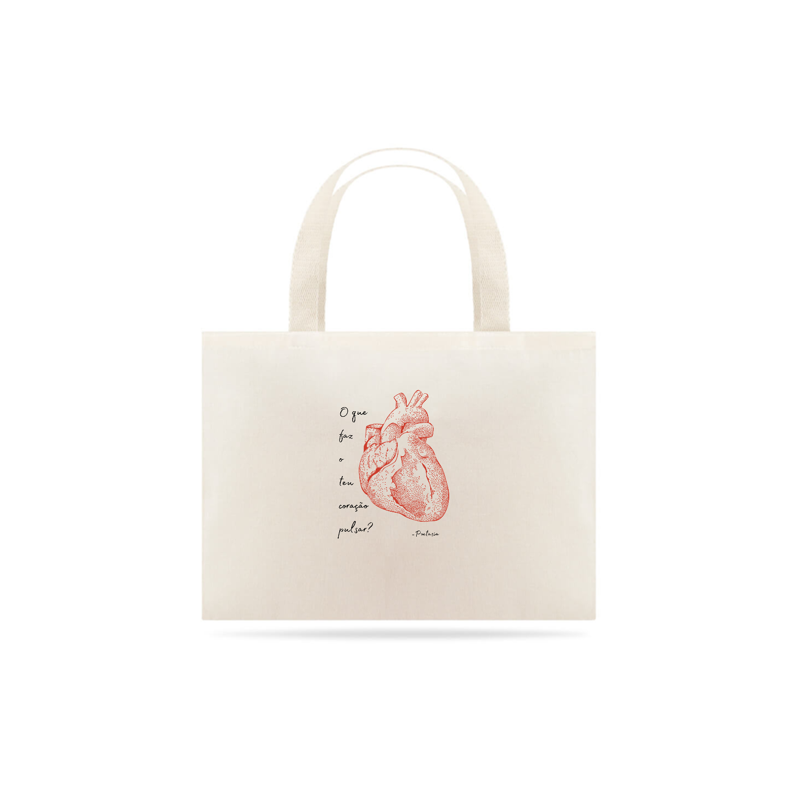 Eco Bag Grande - O que faz o teu coração pulsar?