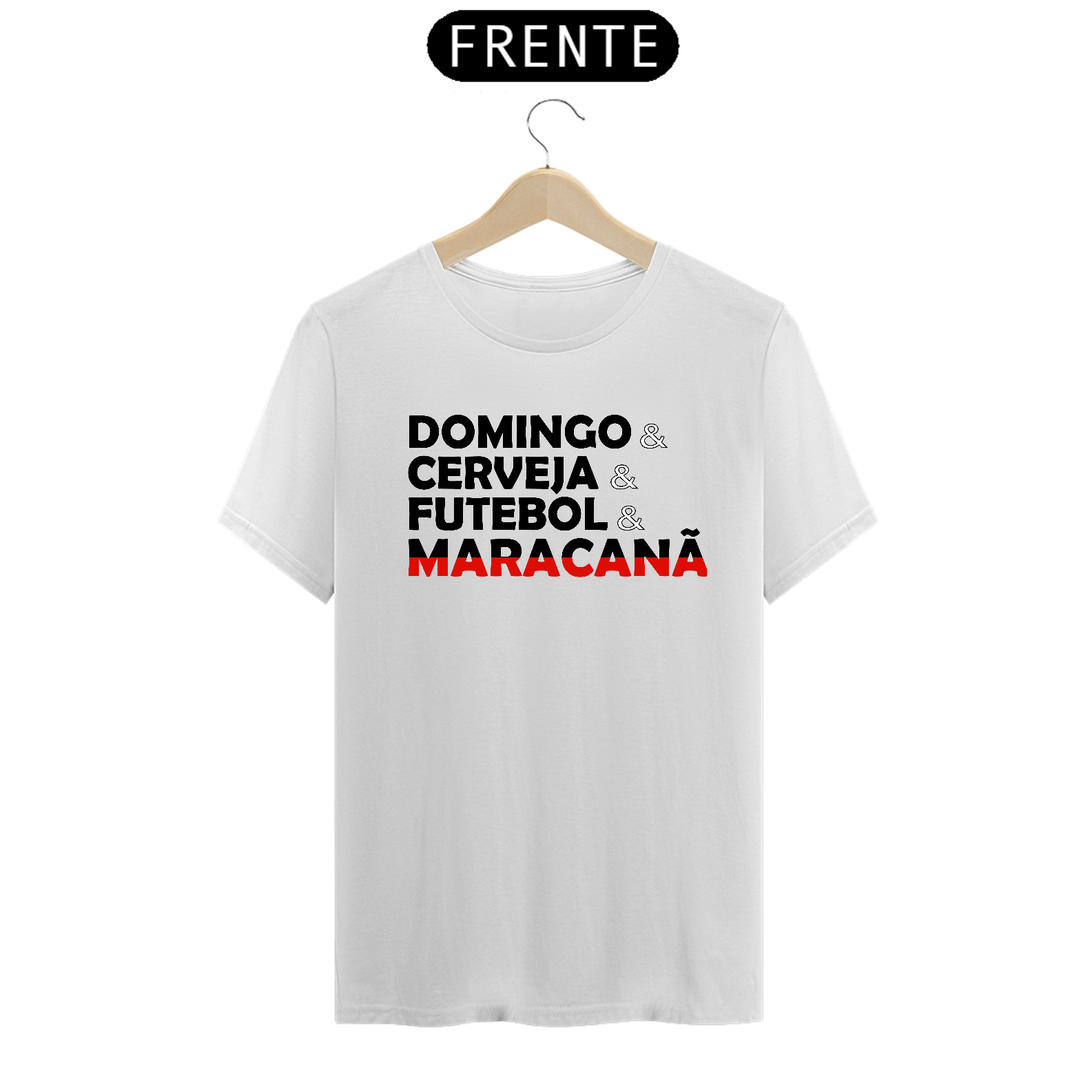 Camisa Classic - Domingo, Cerveja, Futebol e Maracanã - Basic - Cor clara
