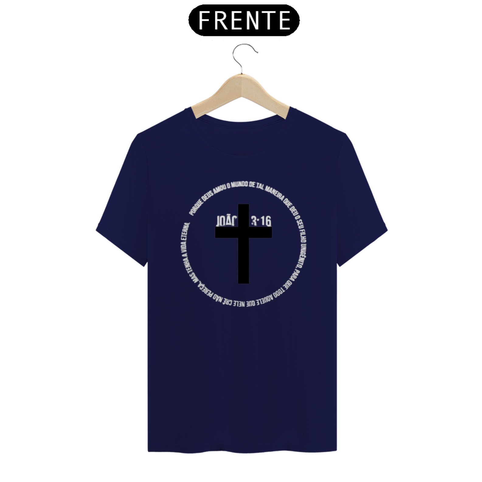 Nome do produto  Camisa gospel, João3:16, modelo 4 