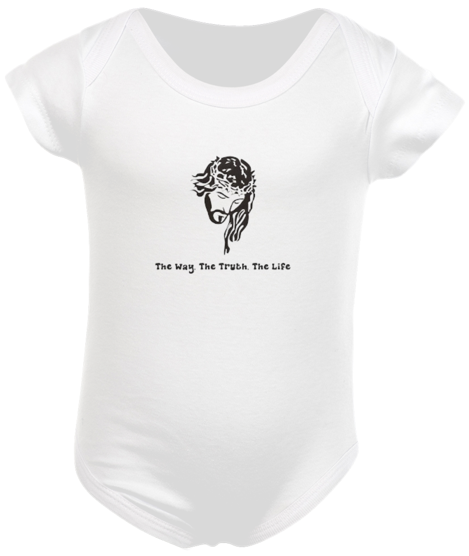 Nome do produto  Body infantil gospel, ´´The way, the truth, the life´´