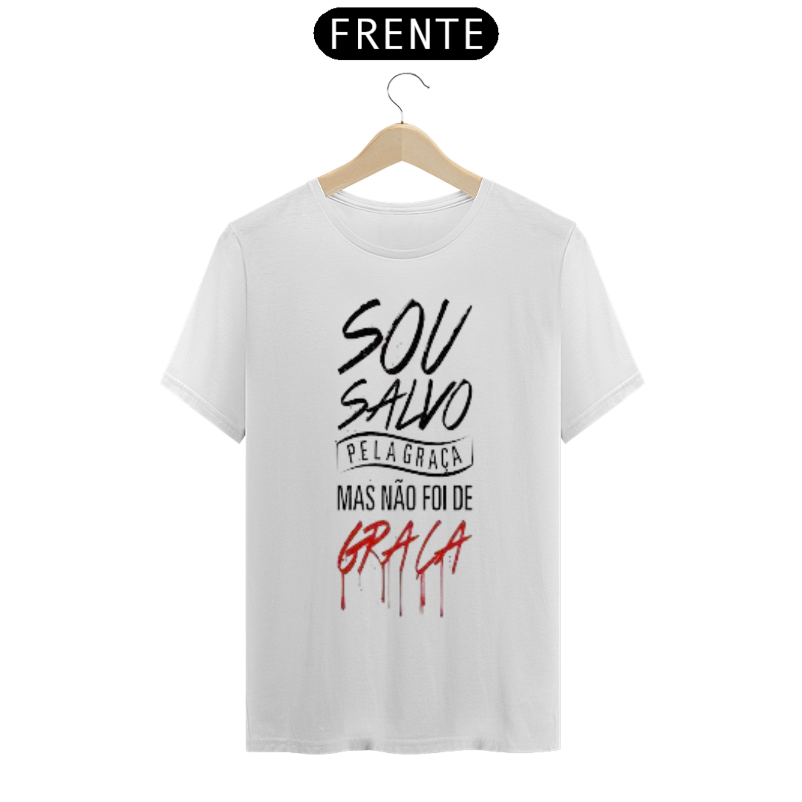 Nome do produto  Camisa gospel, ``Sou salvo´´ modelo 2