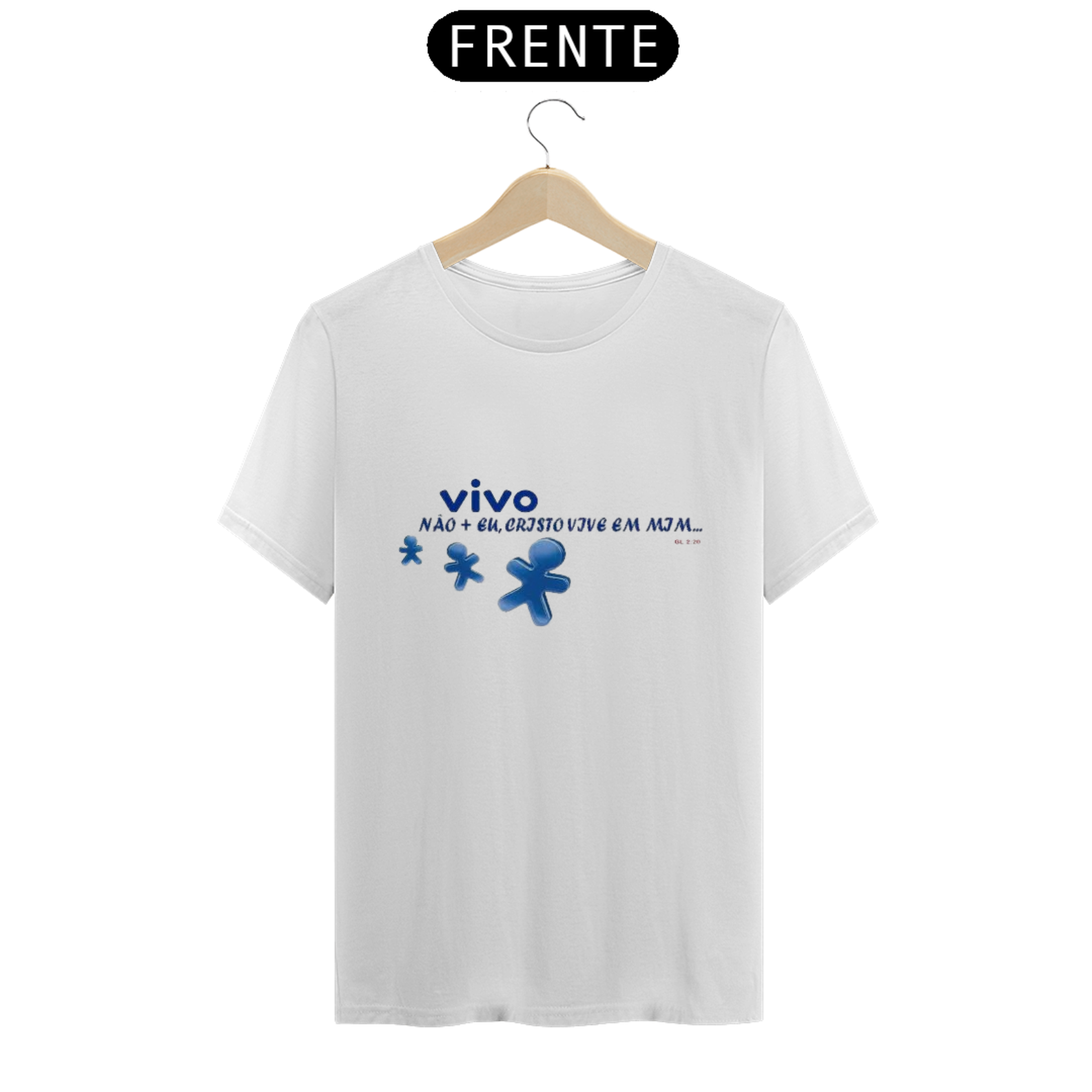 Nome do produto  Camisa gospel, ``meme VIVO não + eu, Cristo vive em mim´´ modelo 5