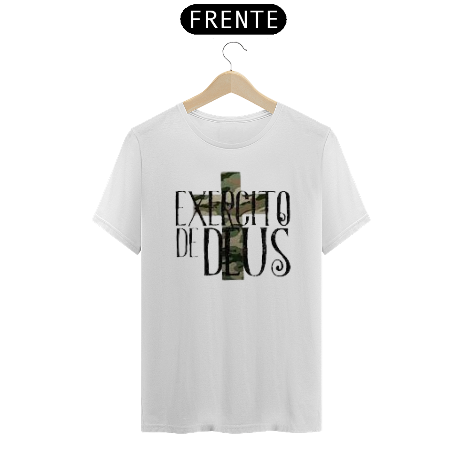Nome do produto  Camisa gospel, ``Exército de Deus´´