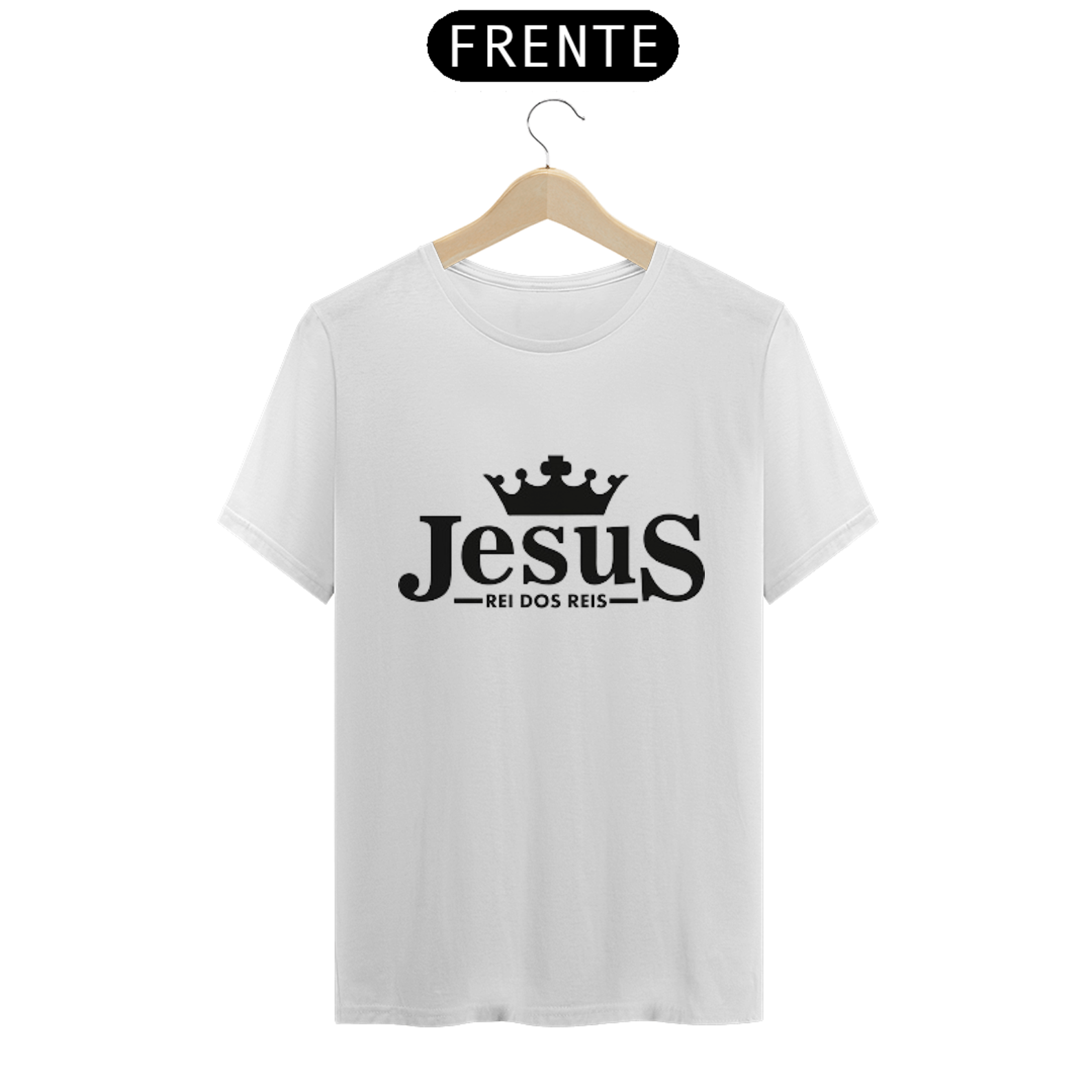 Nome do produto  Camisa gospel, ``Jesus reis dos reis´´ modelo 4