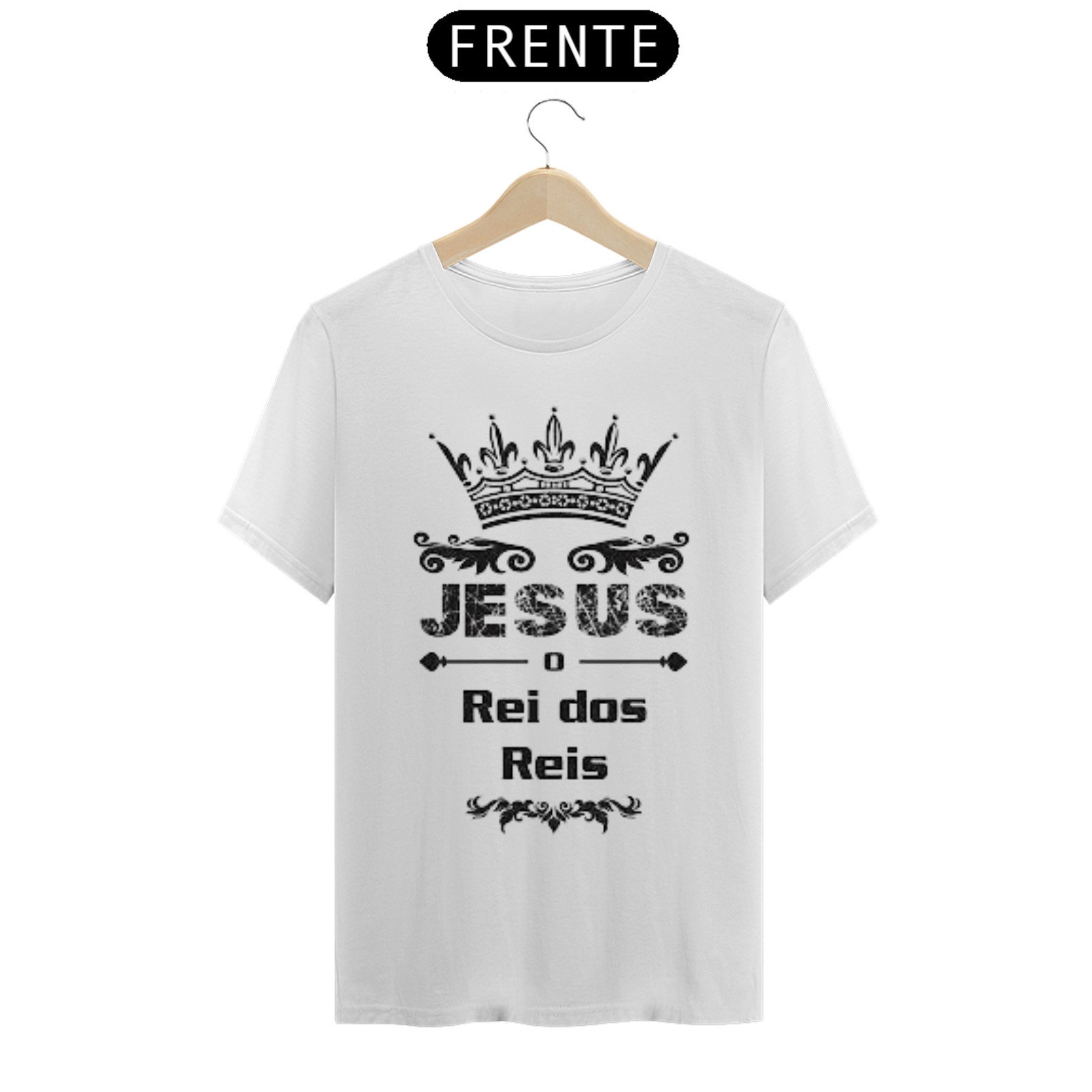 Nome do produto  Camisa gospel, ``Jesus reis dos reis´´ modelo 6