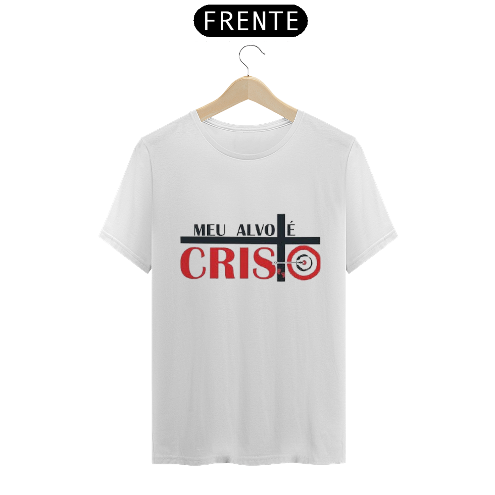 Nome do produto  Camisa gospel, ``Meu alvo é cristo´´ modelo 3