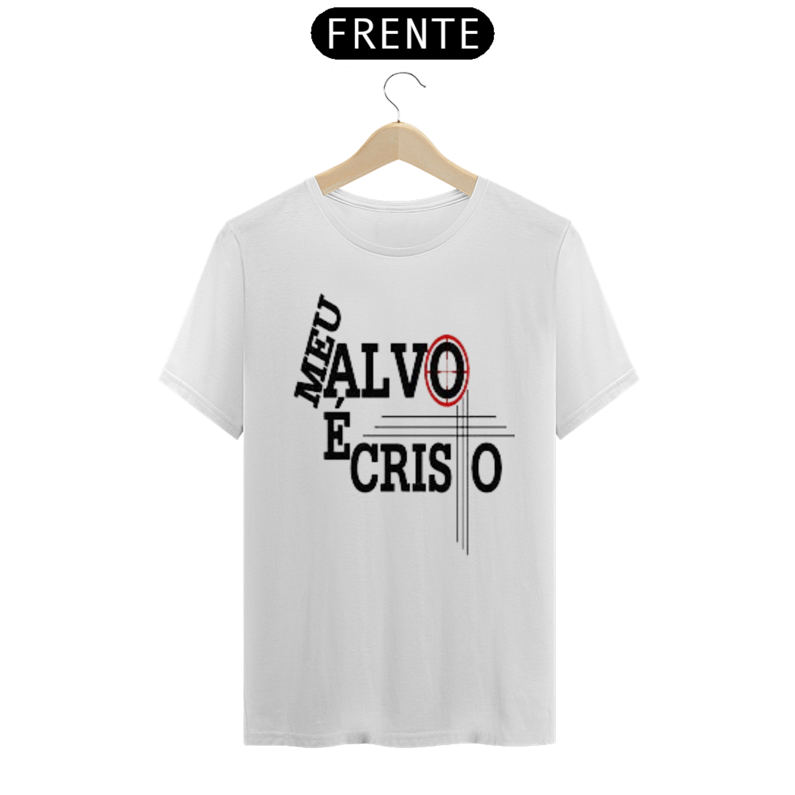 Nome do produto  Camisa gospel, ``Meu alvo é cristo´´ modelo 5