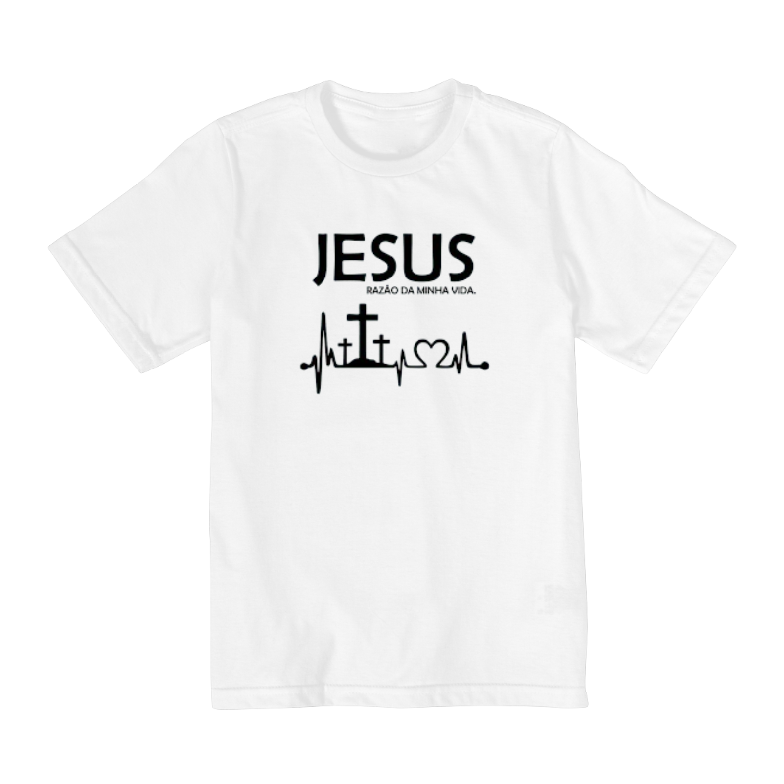 Nome do produto  Camisa Infantil gospel (2 a A 8), Jesus meu tudo modelo 1