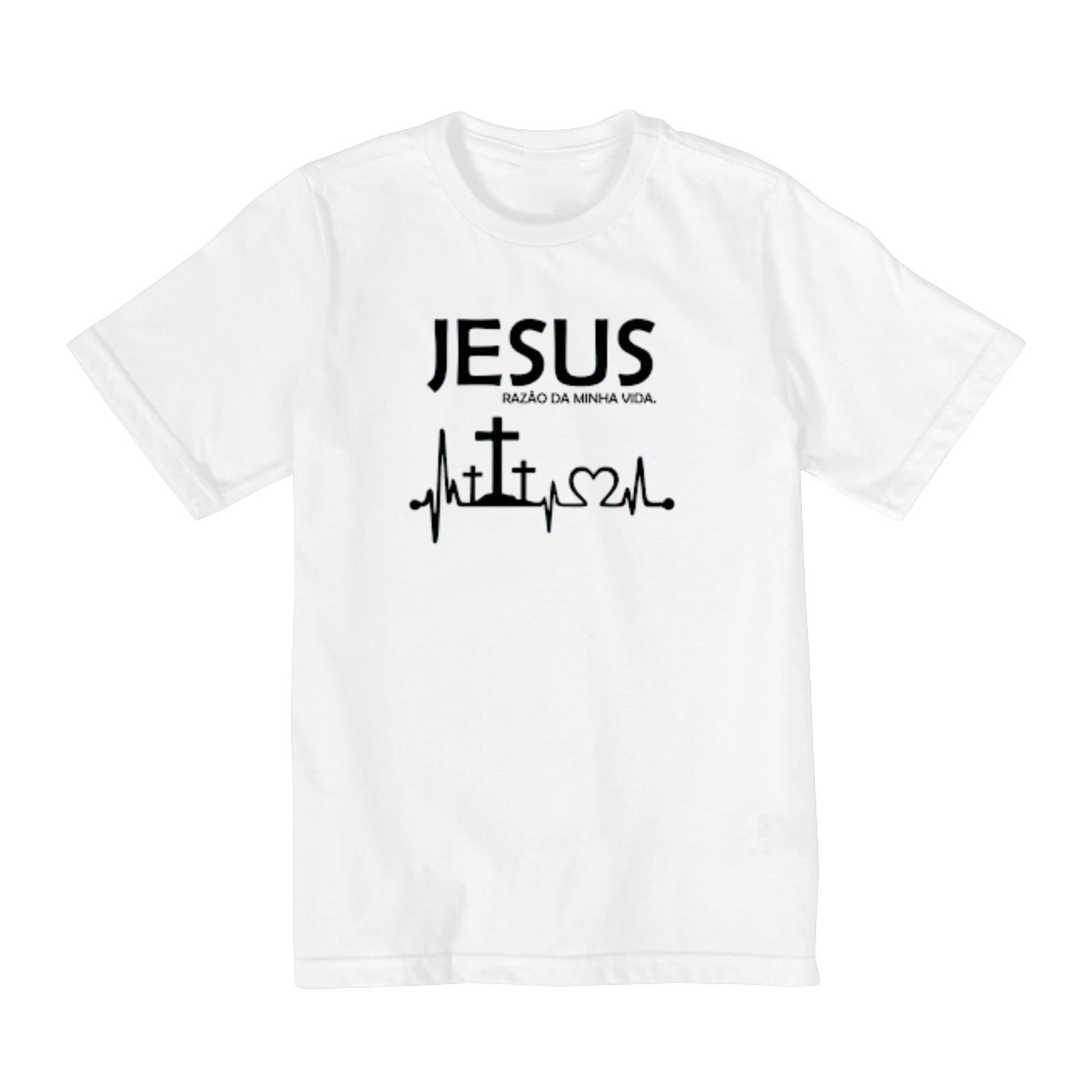 Nome do produto  Camisa Infantil gospel ( 10 a 14), Jesus meu tudo modelo 1