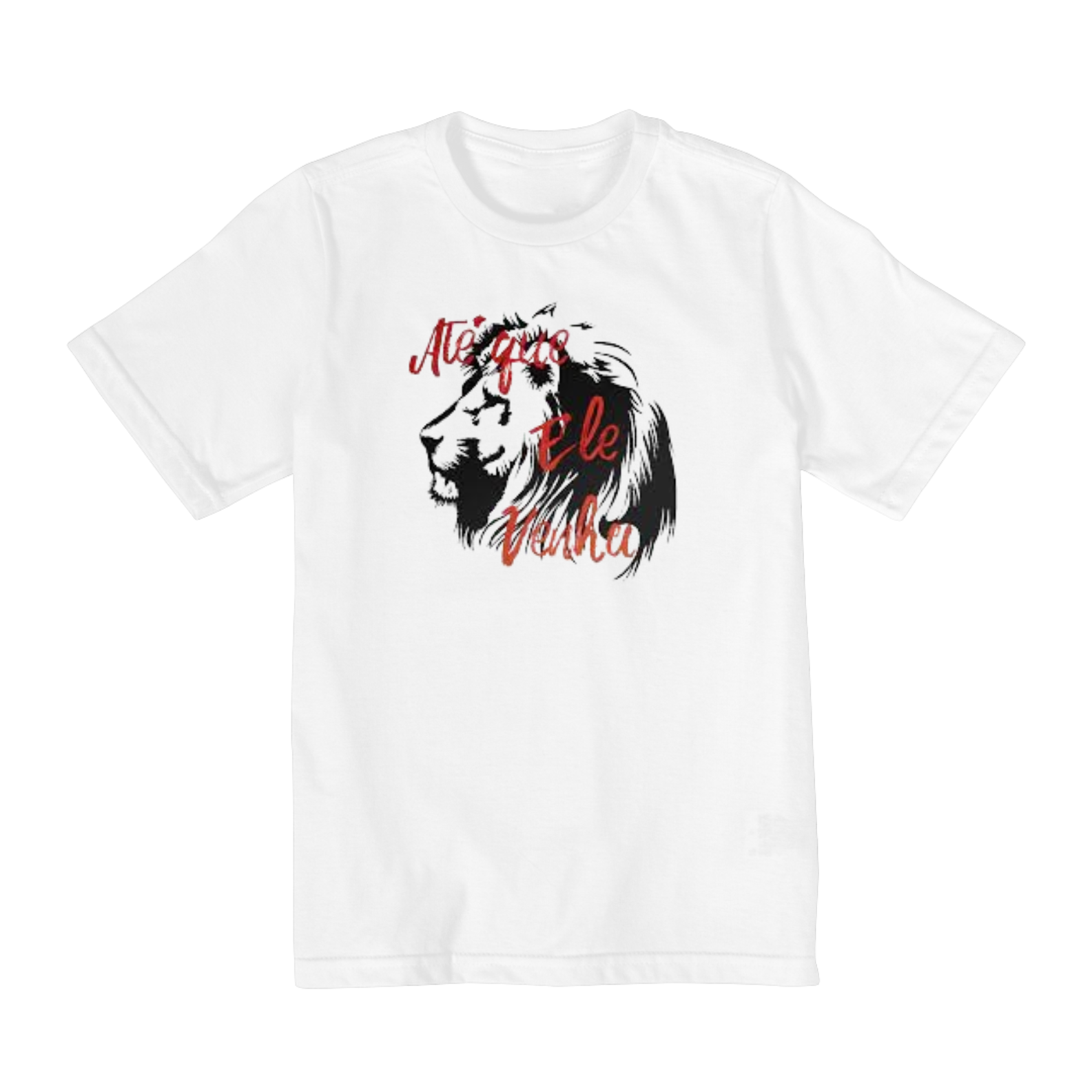 Nome do produto  Camisa gospel (10 A 14), ``Até que ele venha´´ modelo 1