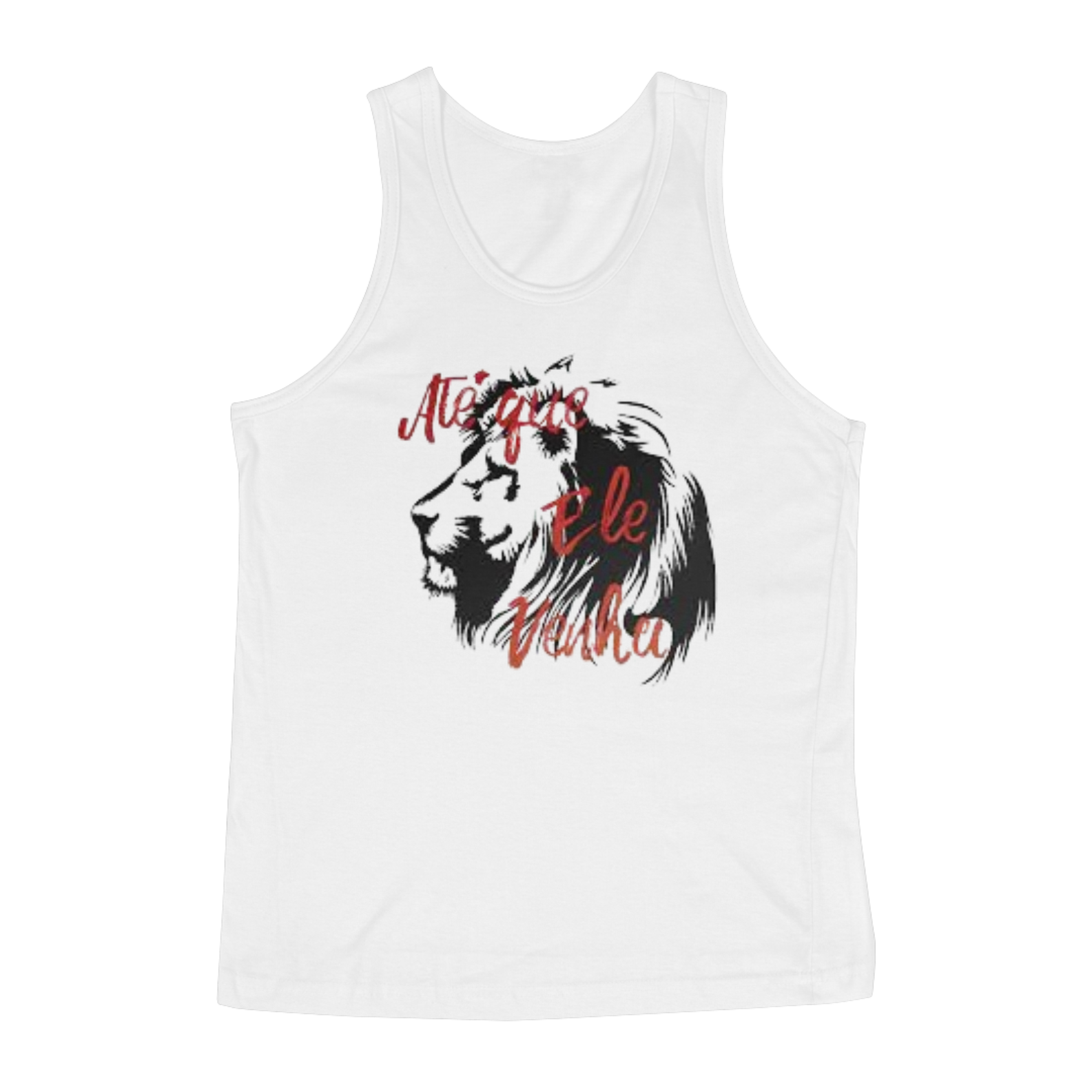 Nome do produto  Regata Masculina gospel, ``Até que ele venha´´ modelo 1