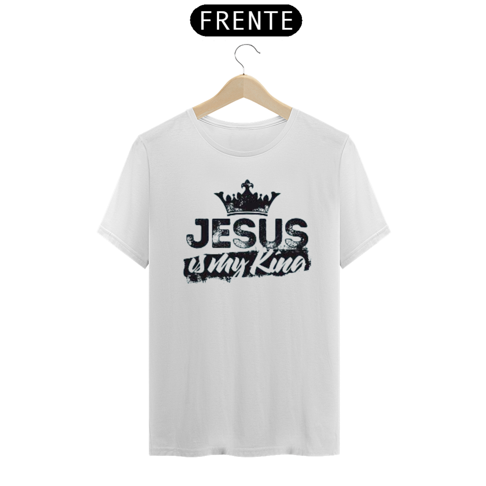Nome do produto  Camisa gospel, ``Jesus is king´´ modelo 4