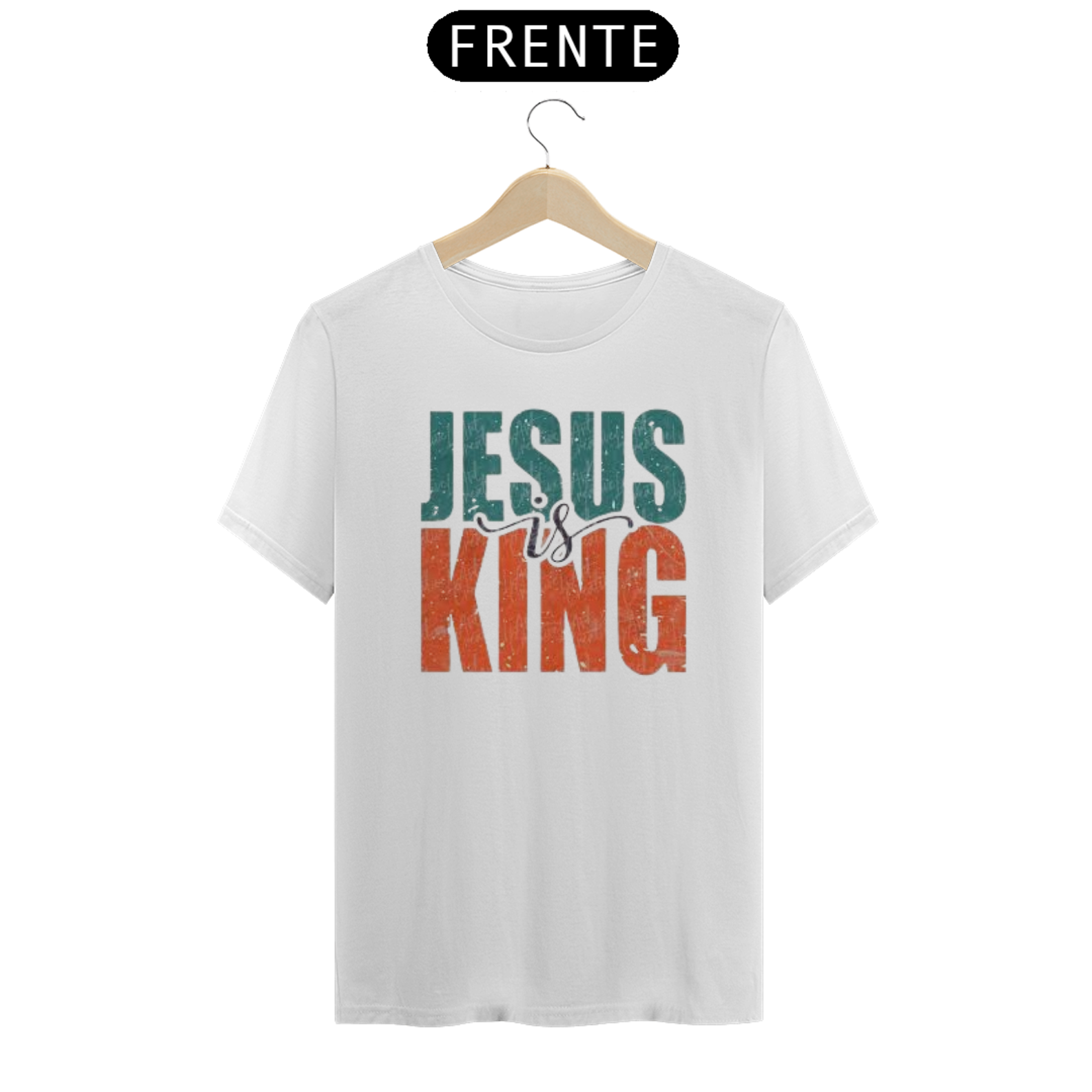 Nome do produto  Camisa gospel, ``Jesus is king´´ modelo 7