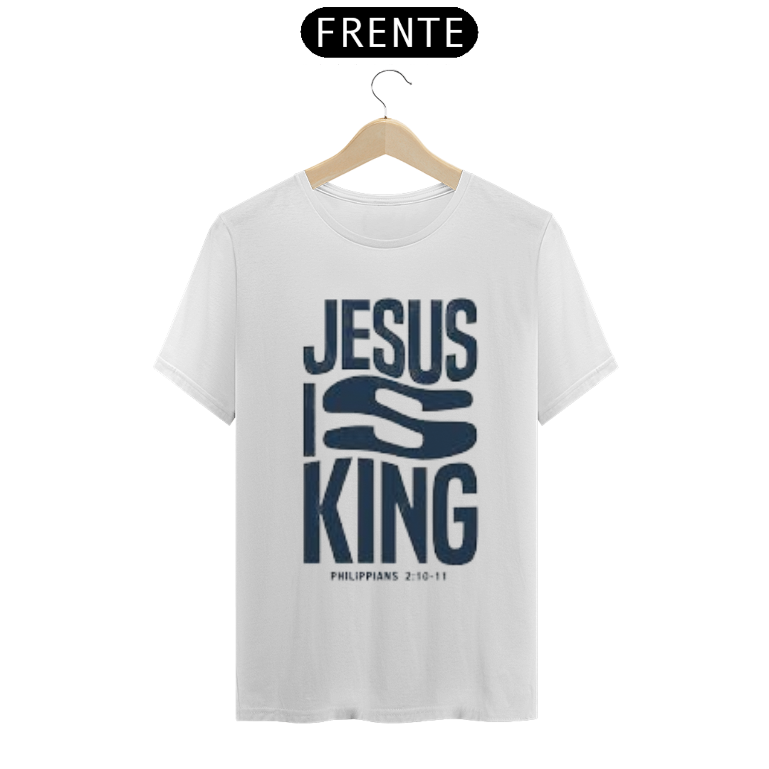 Nome do produto  Camisa gospel, ``Jesus is king´´ modelo 11